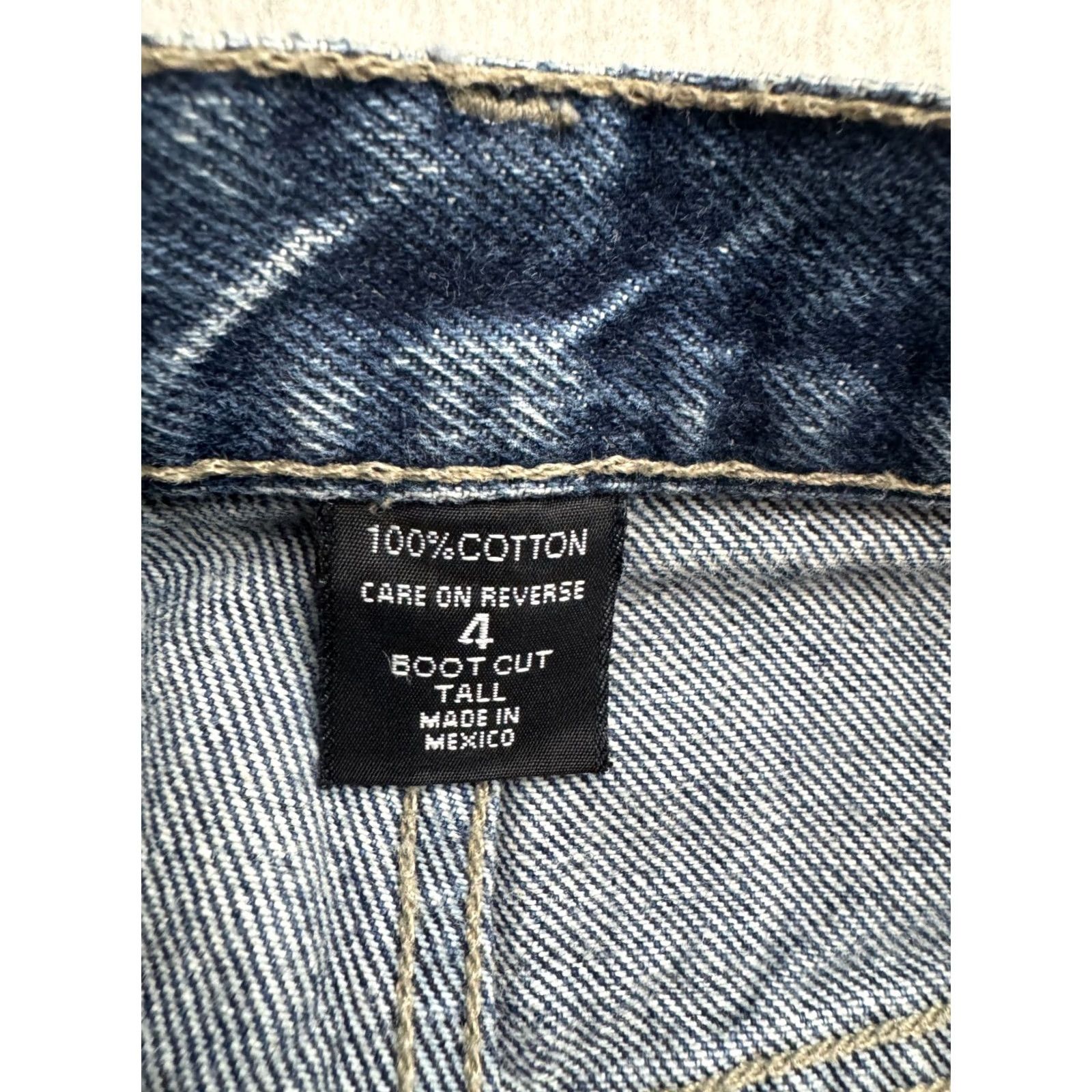 Vintage VINTAGE New York & Company Bootcut Womens 4 Blue Denim Jean Boot cut Pant Women Tall 25x33 Size 27" / US 4 / IT 40 - 4 Thumbnail