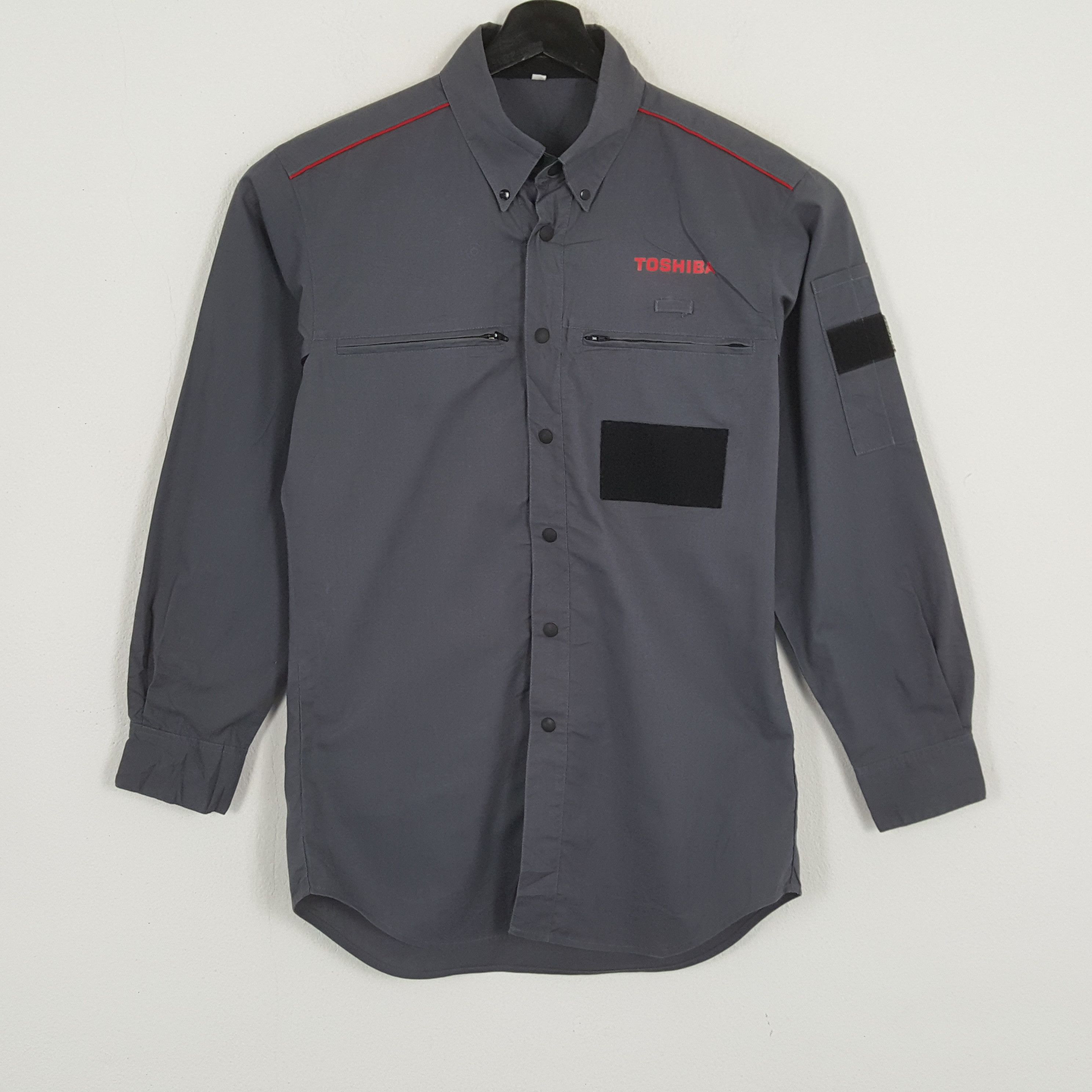 Japanese Brand × Vintage TOSHIBA Japanese Electronic Brand Workwear Shirt Size US M / EU 48-50 / 2 - 1 Thumbnail