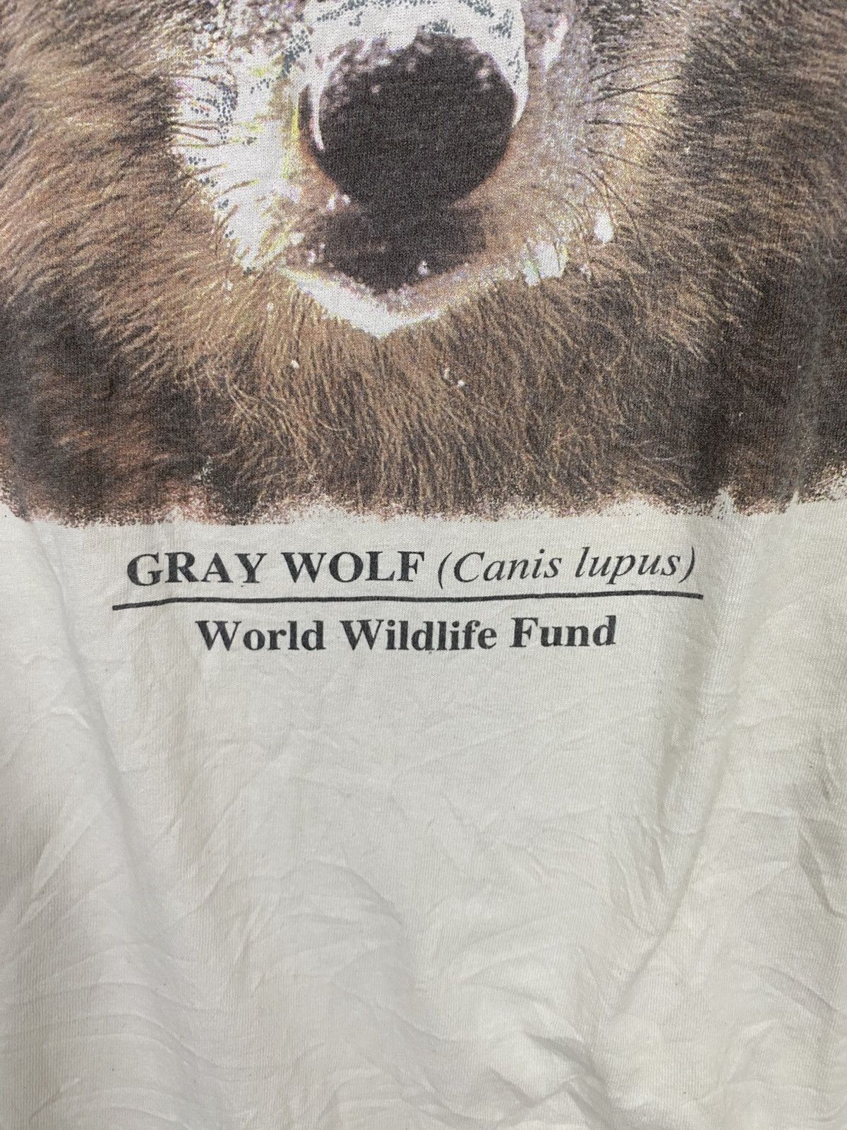 Vintage Vintage gray wolf world wildlife fund tshirt Size US XXL / EU 58 / 5 - 3 Thumbnail