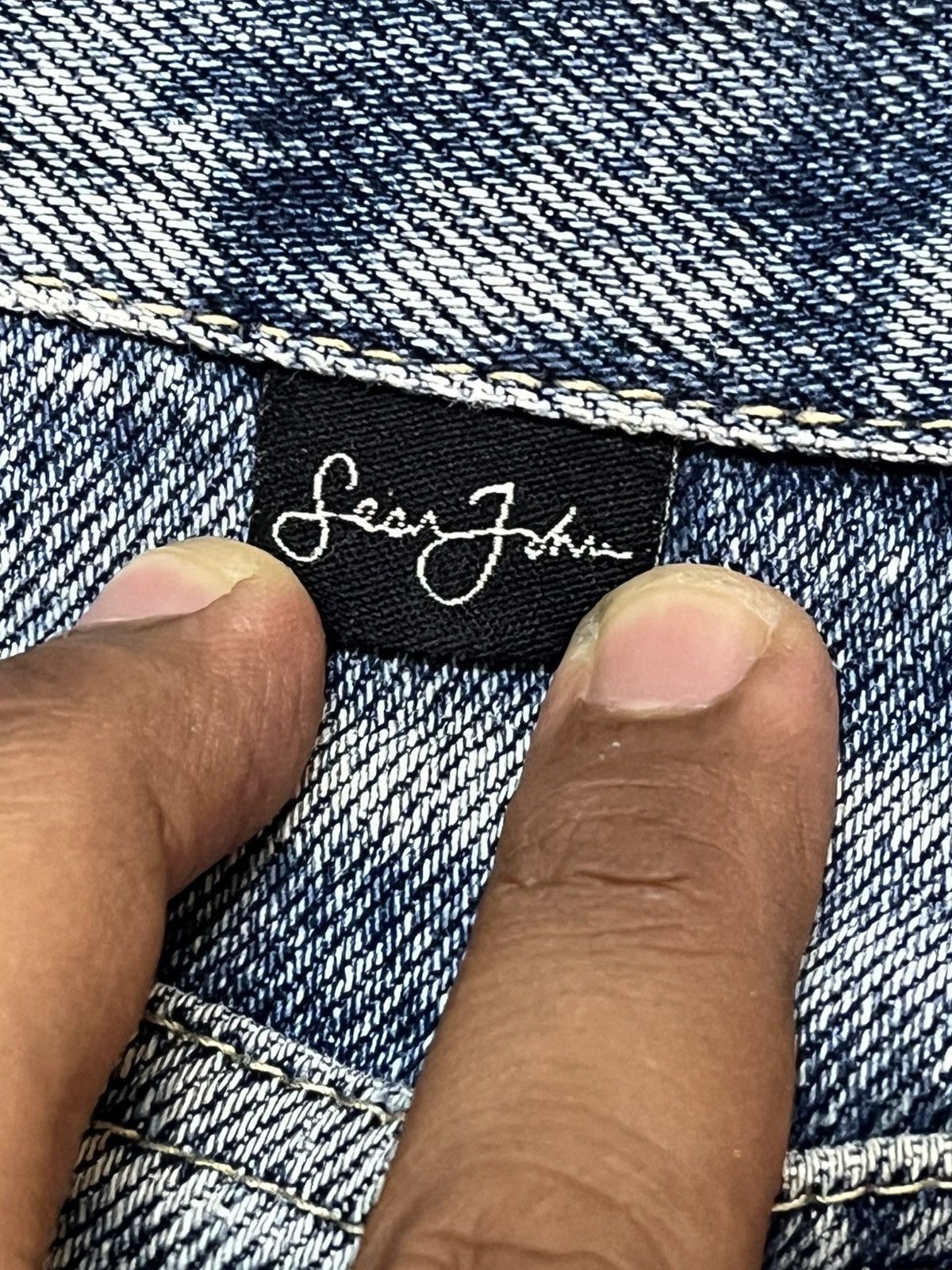 Sean John Vintage Sean John Baggy Faded Distressed Denim Size US 34 / EU 50 - 9 Thumbnail