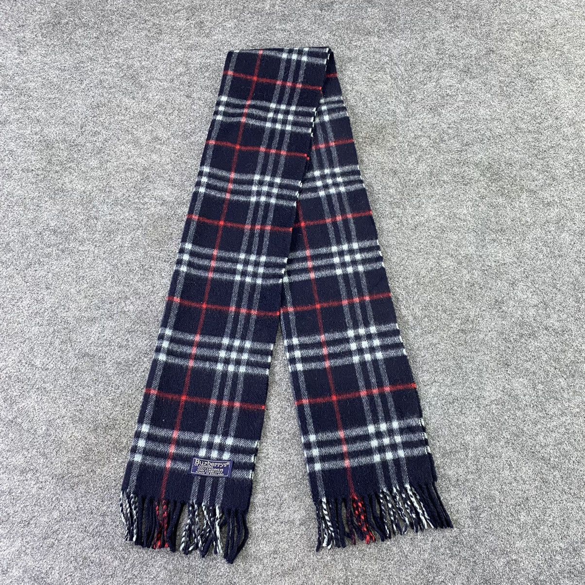 Burberry × Vintage Burberry Cashmere Muffler / Scarf / Neckwear-K060 Size ONE SIZE - 2 Thumbnail