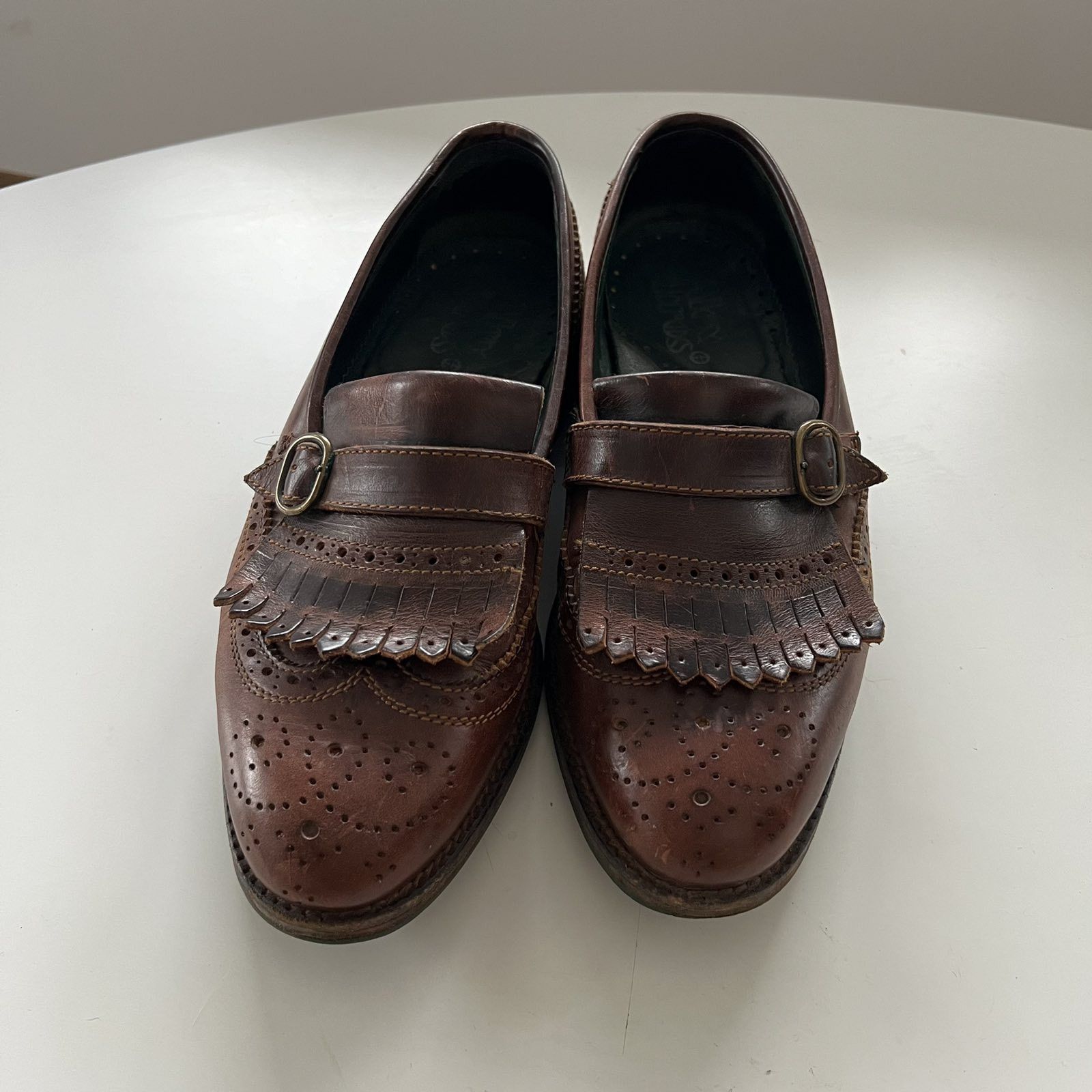 Vintage Rare Vintage 90s Alex Brown Loafers Formal Shoes 42 Size US 9.5 / EU 42-43 - 3 Thumbnail
