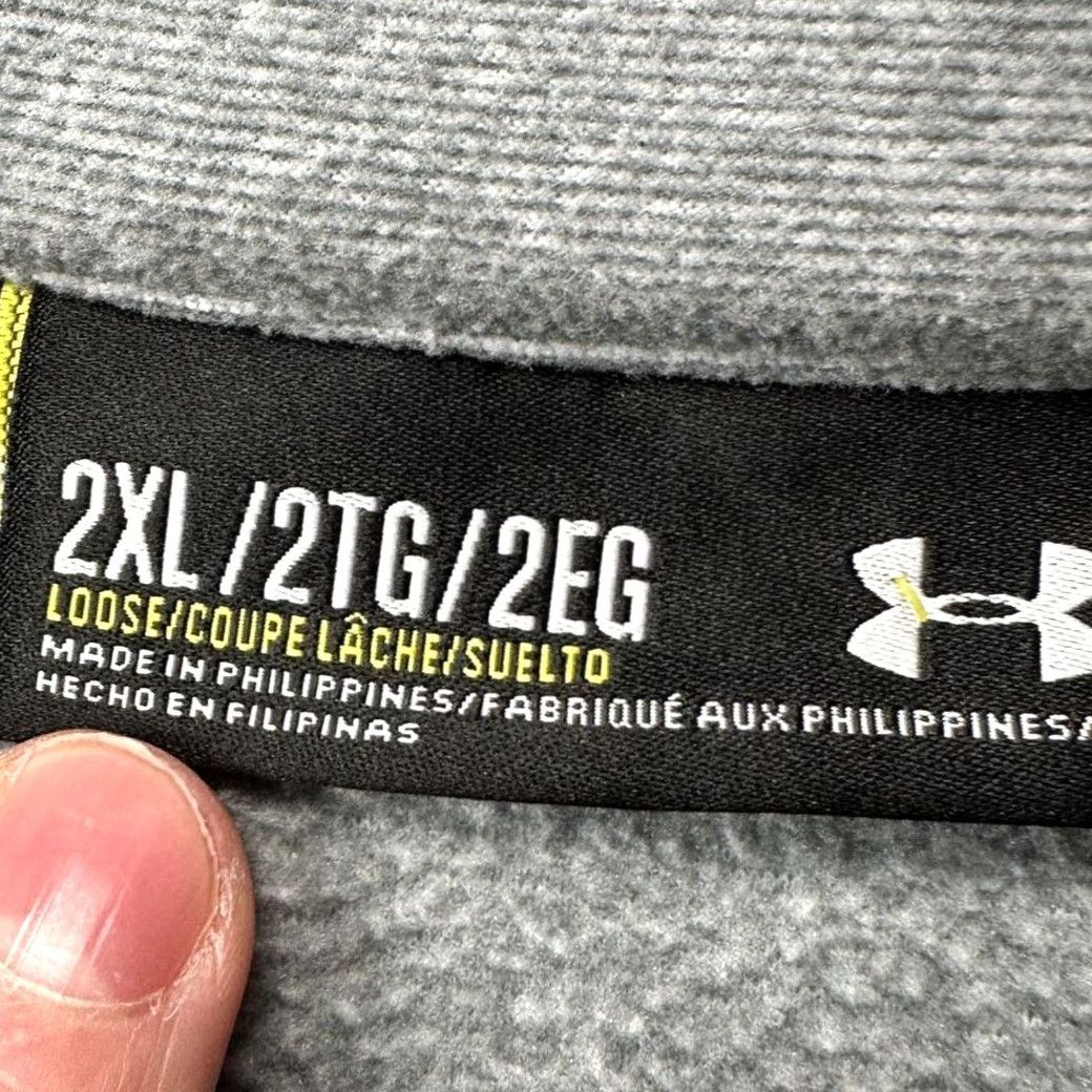 Under Armour Under Armour Jacket Adult 2XL Grey Full Zip Mens Long Sleeve Pockets Running Walking Outdoor Casual Size US XXL / EU 58 / 5 - 6 Thumbnail