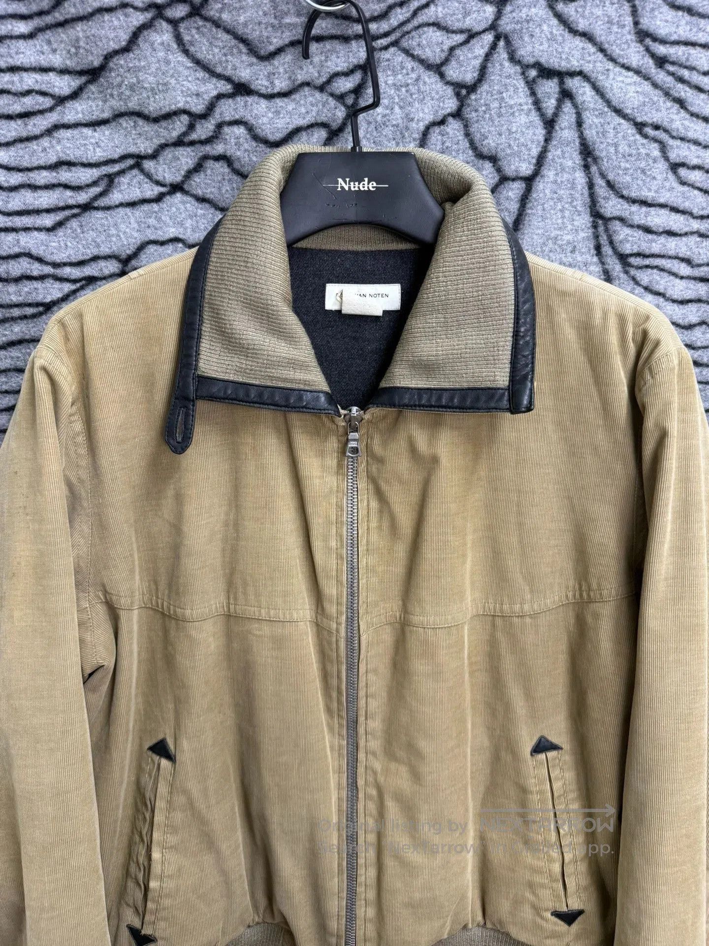 Dries Van Noten Dries Van Noten Corduroy Leather Collar Jacket. Size US M / EU 48-50 / 2 - 5 Thumbnail
