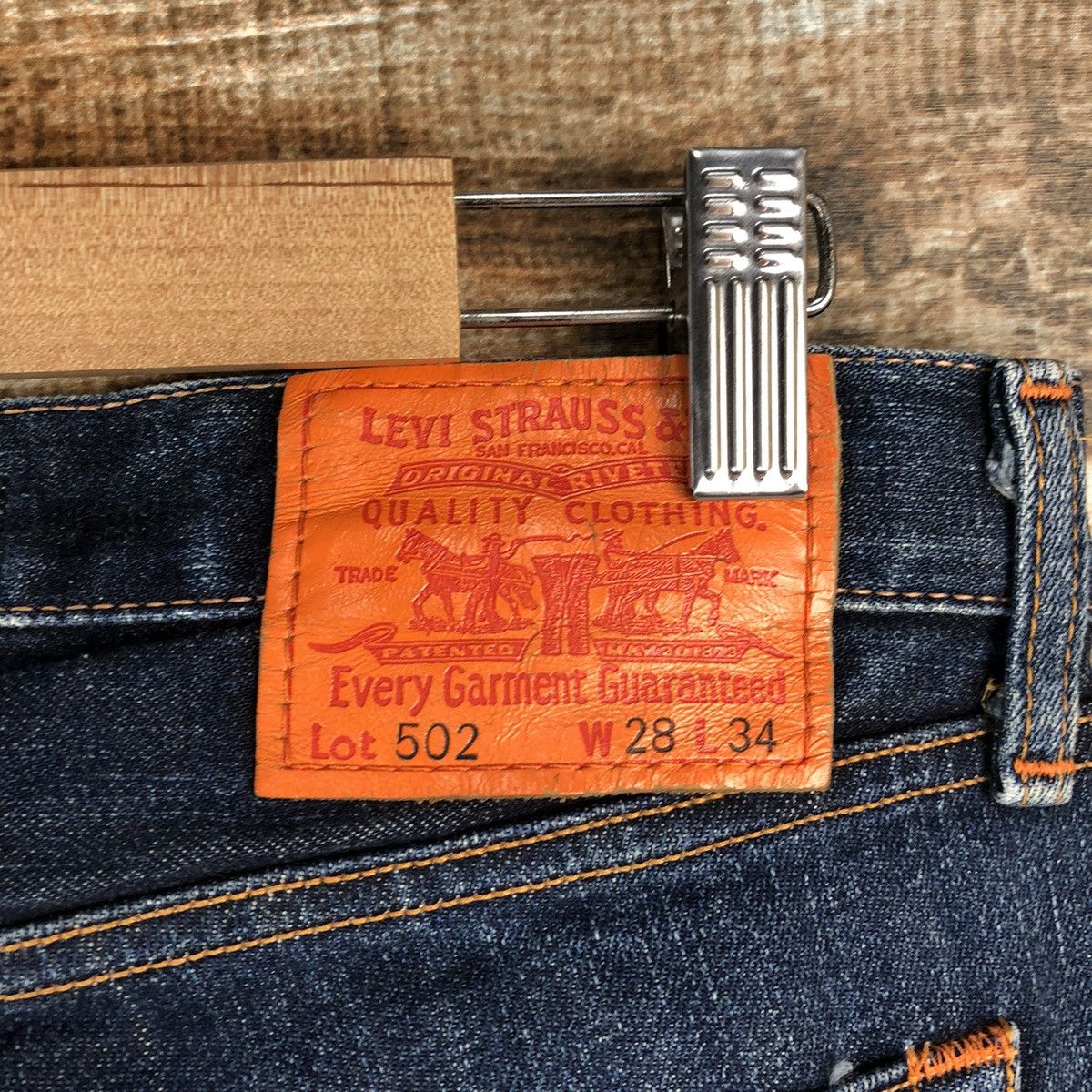 Levi's DL Classic Levis 502 Blue Denim Pants #C147 Size US 28 / EU 44 - 17 Thumbnail