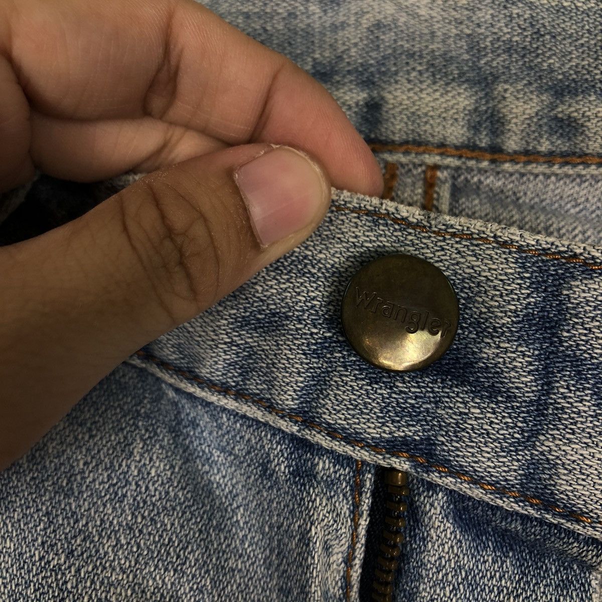 Japanese Brand 🔥True Vintage 70’s Wrangler Distressed Denim Jeans Size US 34 / EU 50 - 13 Thumbnail
