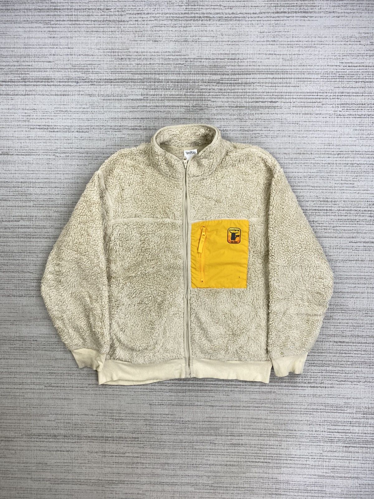 GU × Pokemon × Vintage Vtg Gu X Pokemon Retro Style Zipper Sherpa Jacket Size US M / EU 48-50 / 2 - 1 Thumbnail