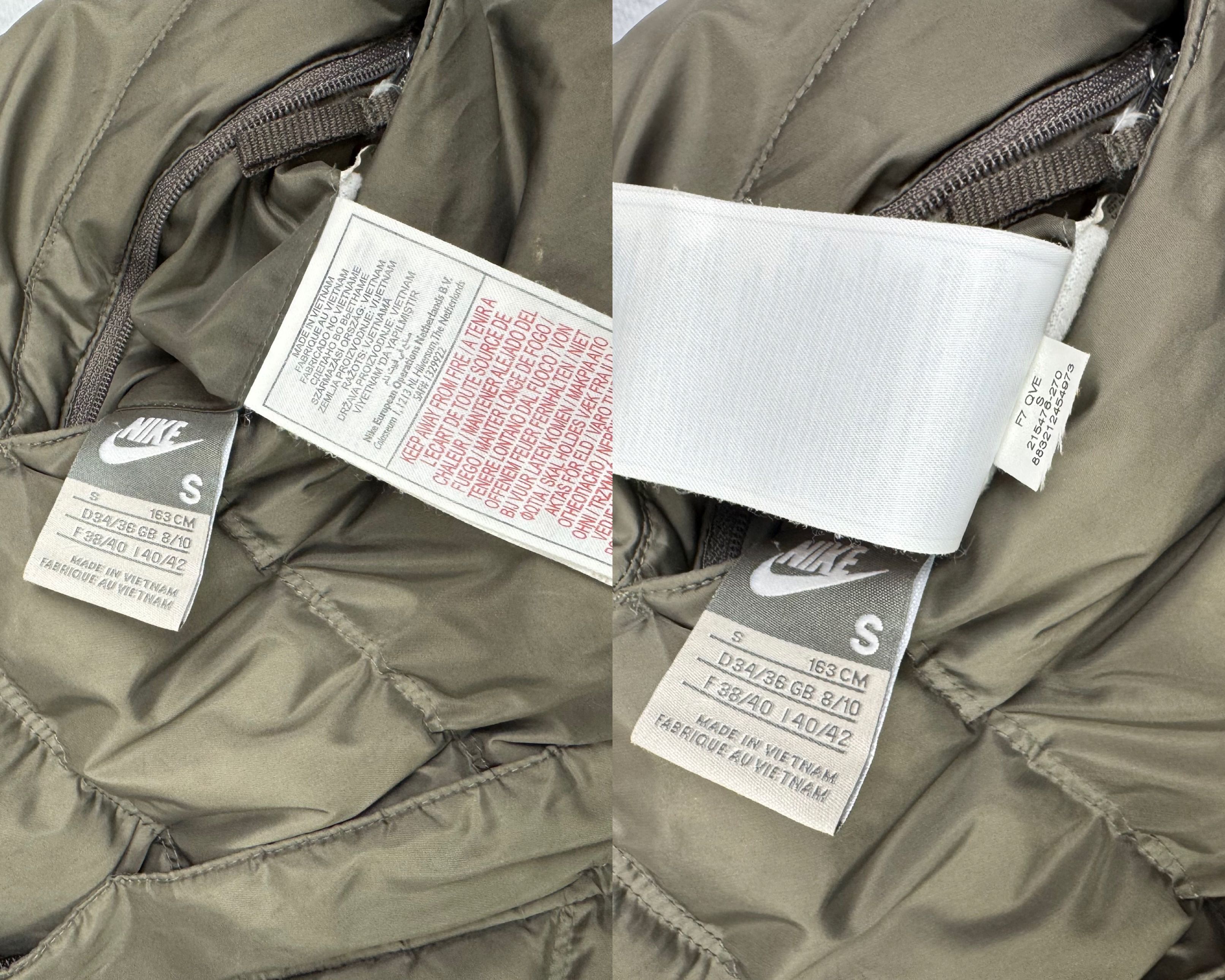 Nike Nike Women's Olive Green Full Zip Reversible Puffer Vest S Size S / US 4 / IT 40 - 3 Thumbnail