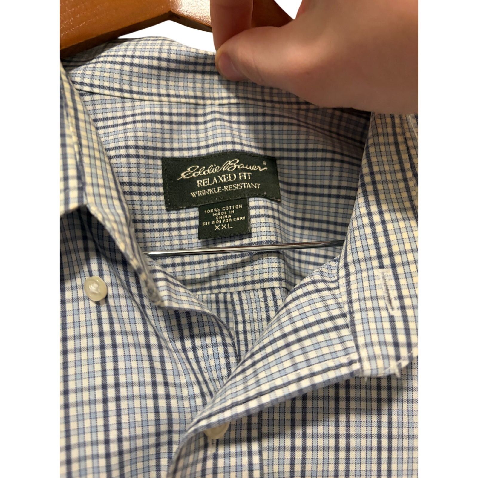 Eddie Bauer Eddie Bauer Relaxed Wrinkle-Resistant Plaid Button Up Size US XXL / EU 58 / 5 - 3 Thumbnail