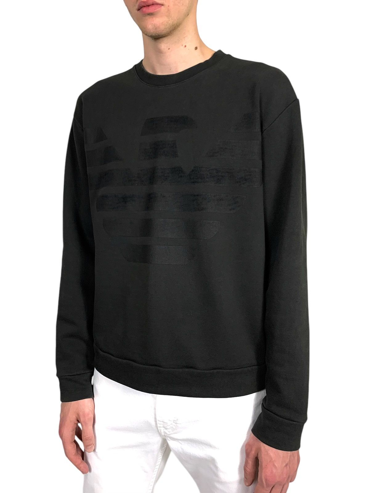 Emporio Armani Emporio Armani Big Logo Crewneck Sweatshirt Size US L / EU 52-54 / 3 - 4 Thumbnail