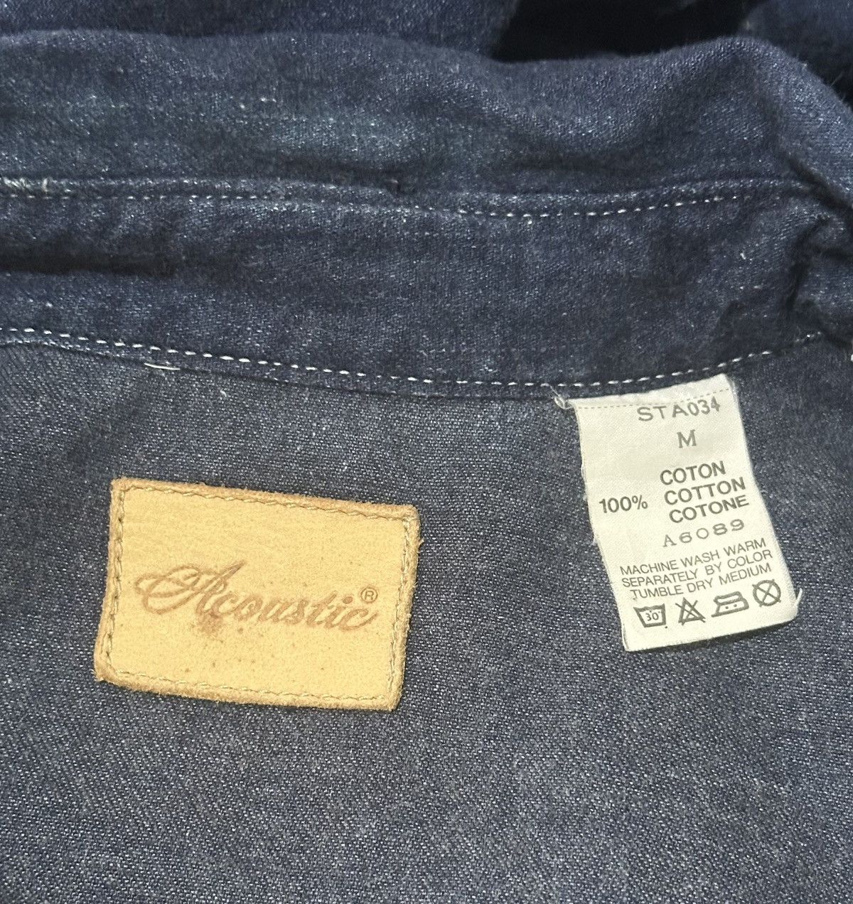 Japanese Brand JAPANESE BRAND ACOUSTIC DENIM SHIRT MADE IN JAPAN Size US M / EU 48-50 / 2 - 3 Thumbnail