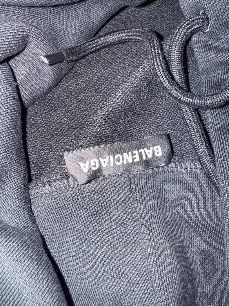 Balenciaga Balenciaga Black and gray striped hoodie Size US S / EU 44-46 / 1 - 5 Thumbnail
