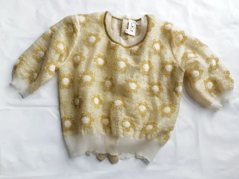 Comme des Garcons Comme Des Garcons Scallion knitted flower jacket Size S / US 4 / IT 40 - 1 Thumbnail