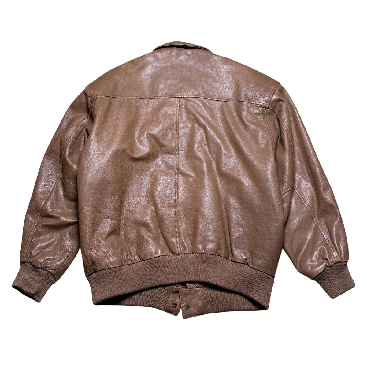 Other Vintage Pelle NY Milano Leather Jacket M Bomber Flight A2 Size US M / EU 48-50 / 2 - 7 Thumbnail