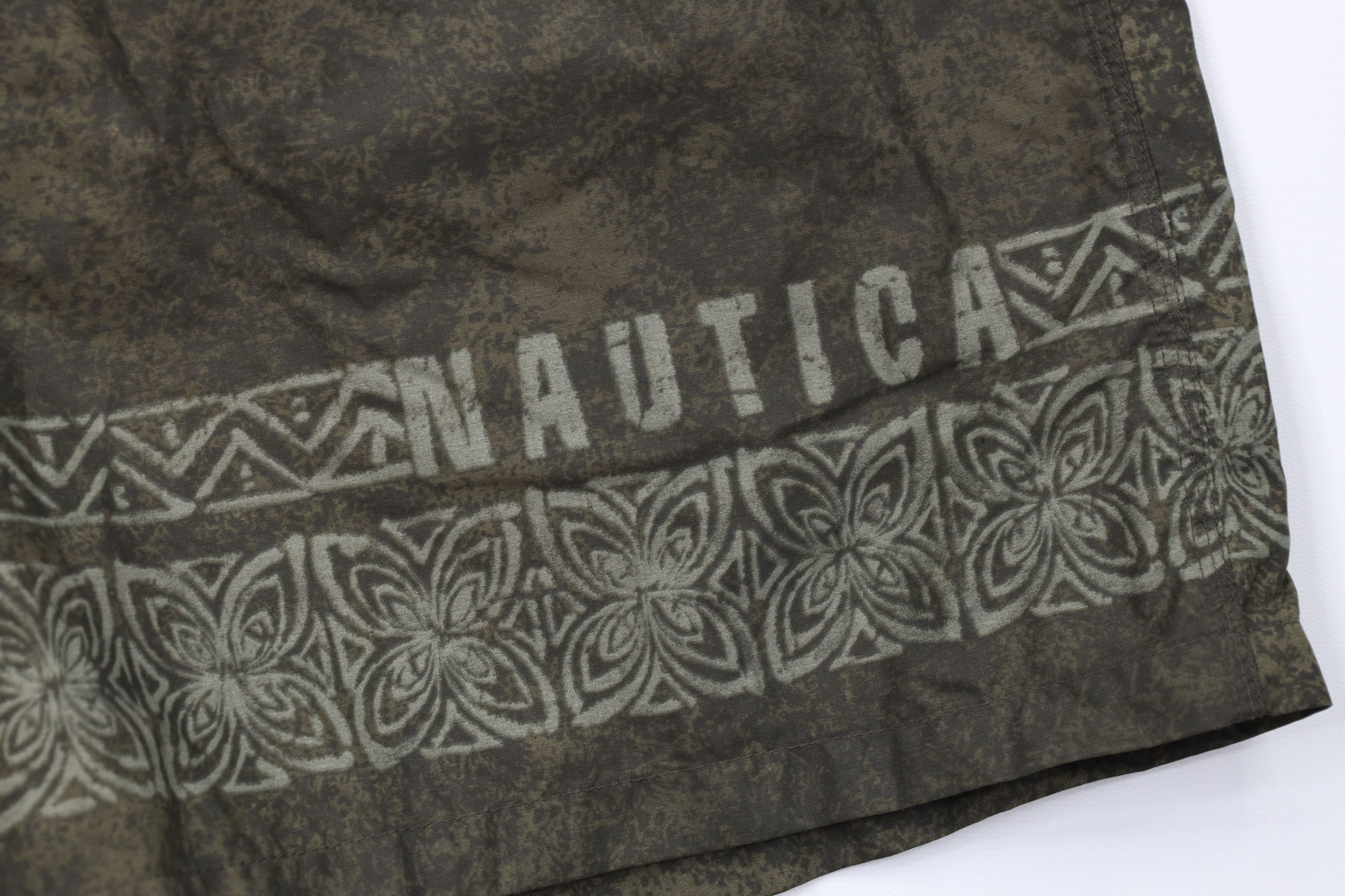 Nautica Vintage 90s Nautica Tribal Flower Lined Shorts Swim Trunks Size US 38 / EU 54 - 5 Thumbnail