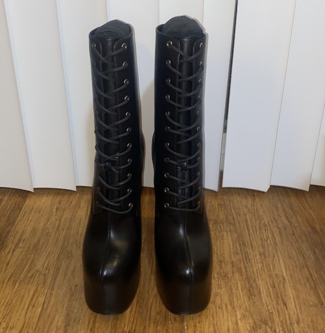 Saint Laurent Paris Saint Laurent Cherry Lace-up Platform Bootie size 39 Size US 9 / IT 39 - 5 Thumbnail