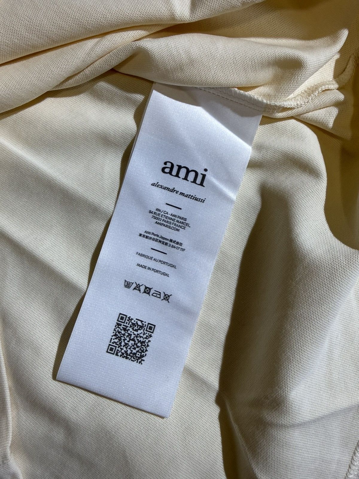 AMI AMI PARIS Boxy Fit Organic Cotton Jersey T Shirt Size US XL / EU 56 / 4 - 5 Thumbnail