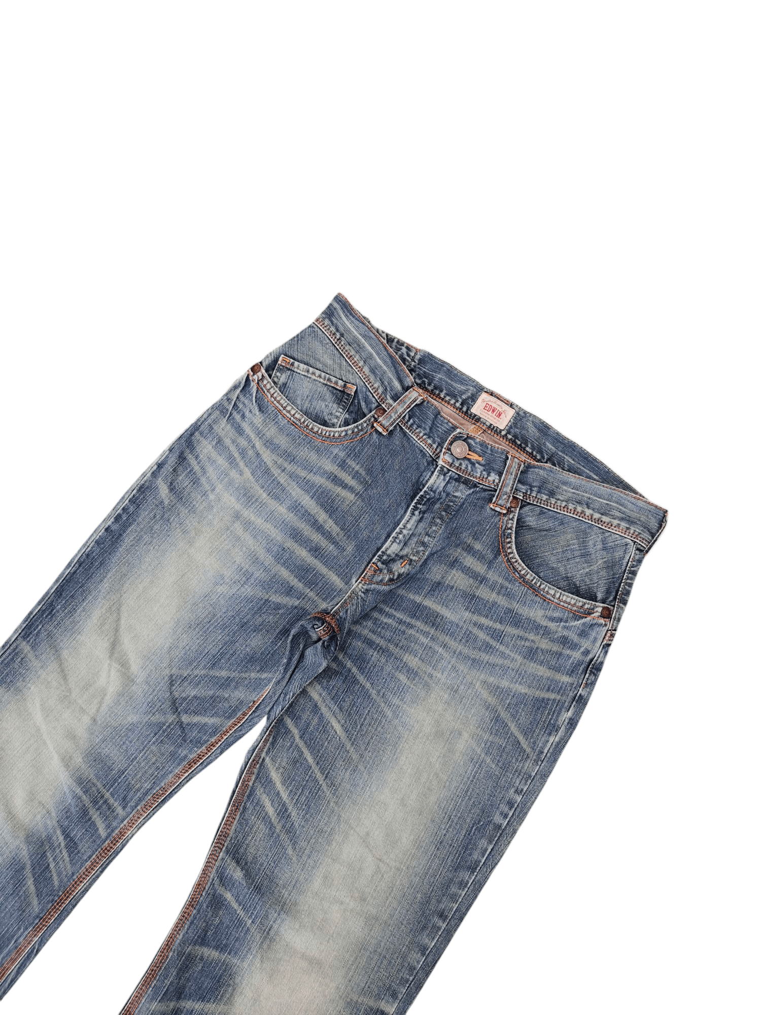 Kapital Vintage Edwin Buckle Back Distress Faded Clawmark Denim Jean Size US 36 / EU 52 - 3 Thumbnail