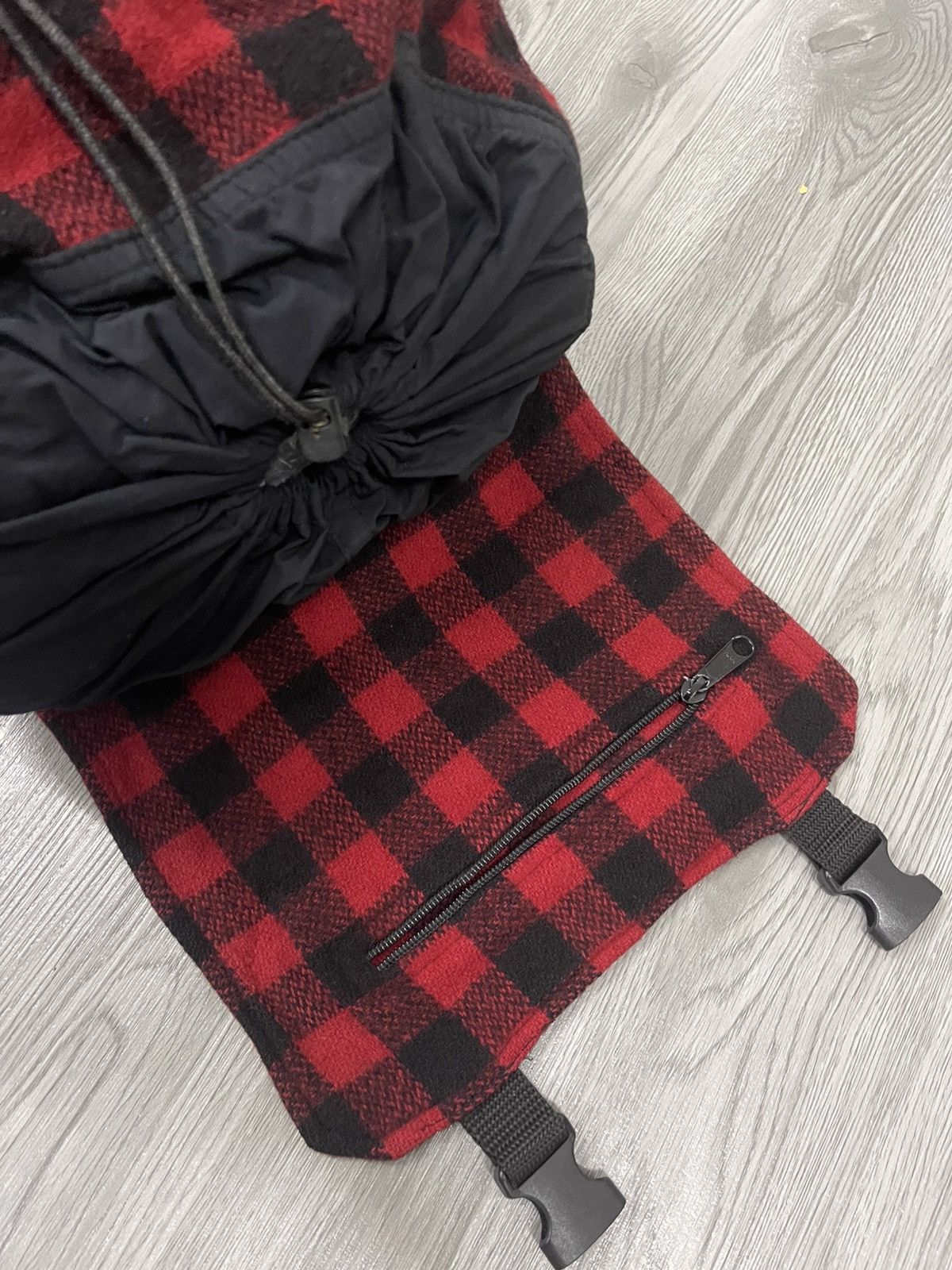 Johnson Woolen Mills Red Plaid Johnson Woolen Mill Rucksack Bagpack Size ONE SIZE - 21 Thumbnail