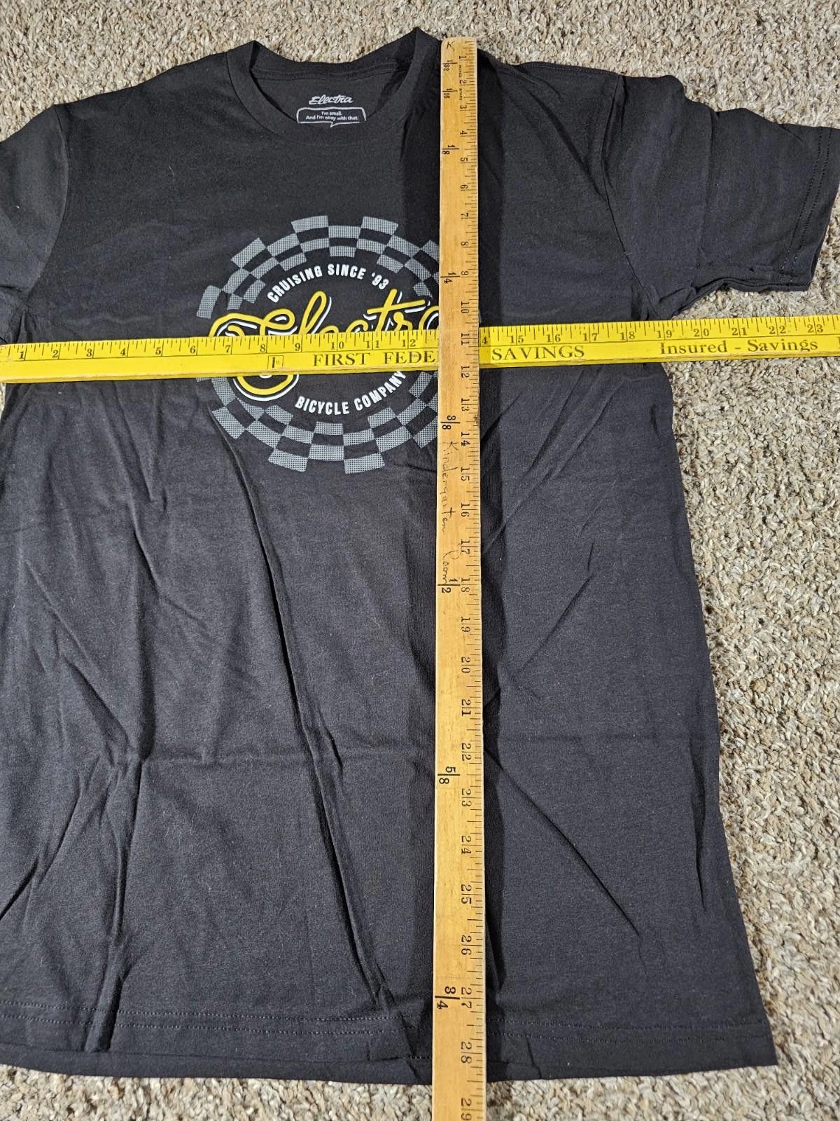 Electric Visual electra bicycle company mens S T-shirt Black NEW Size US S / EU 44-46 / 1 - 6 Thumbnail