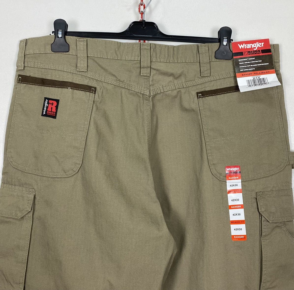 Wrangler NWT Wrangler Riggs Ranger Ripstop Workwear Pants Khaki Relax Size US 42 / EU 58 - 5 Thumbnail