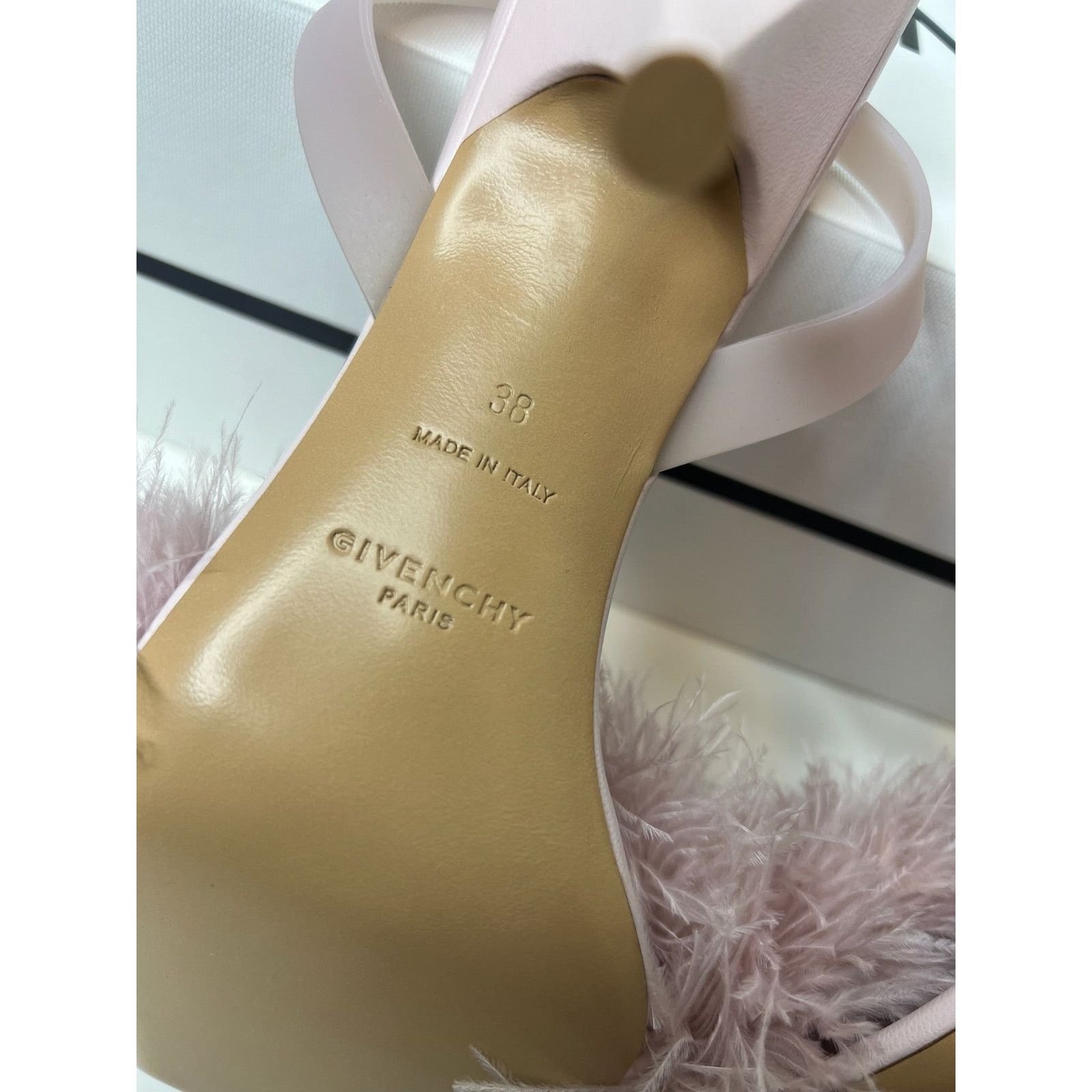 Givenchy NWT! Givenchy Lambskin Light Pink Slingback Sandals, Size 38 Size US 8 / IT 38 - 10 Thumbnail