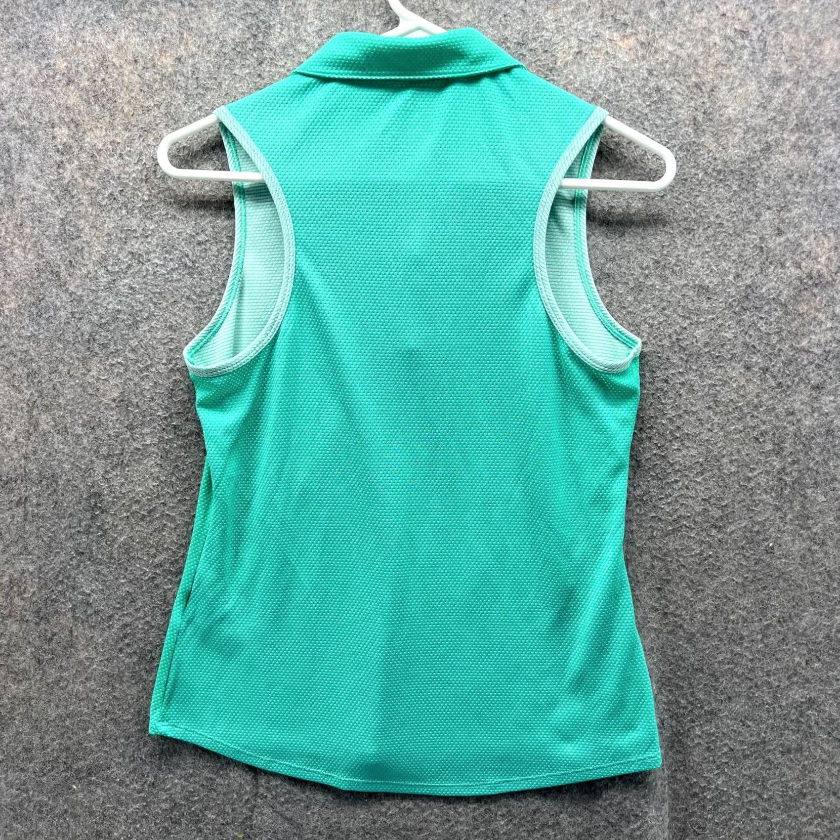 Adidas VINTAGE Adidas Polo Shirt Women S Teal Blue Polo Shirt Sleeveless Casual Golf Tennis Button Collared Size S / US 4 / IT 40 - 3 Thumbnail