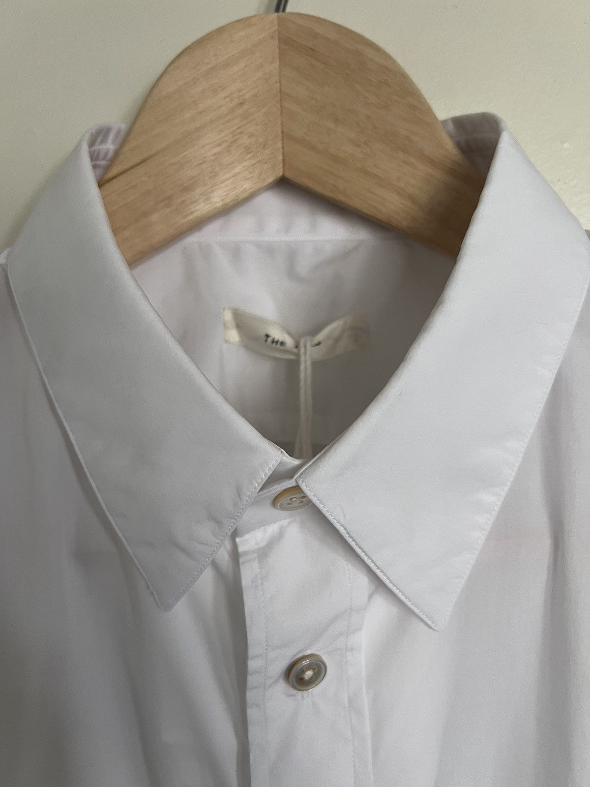 The Row $1K White cotton Ahmet dress shirt, US16/EU41,made in France Size 40R - 6 Thumbnail