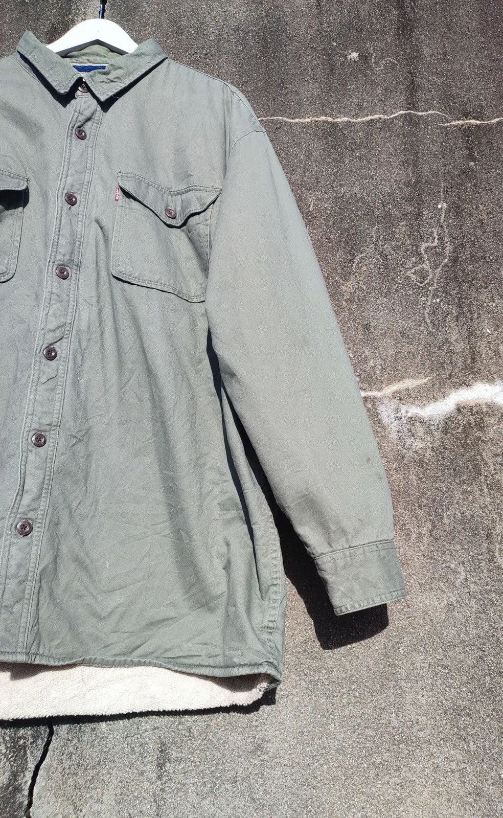 Levi's Vintage Levi’s Sherpa-Lined Shirt Jacket – XXL Utility Style Size US XXL / EU 58 / 5 - 7 Thumbnail