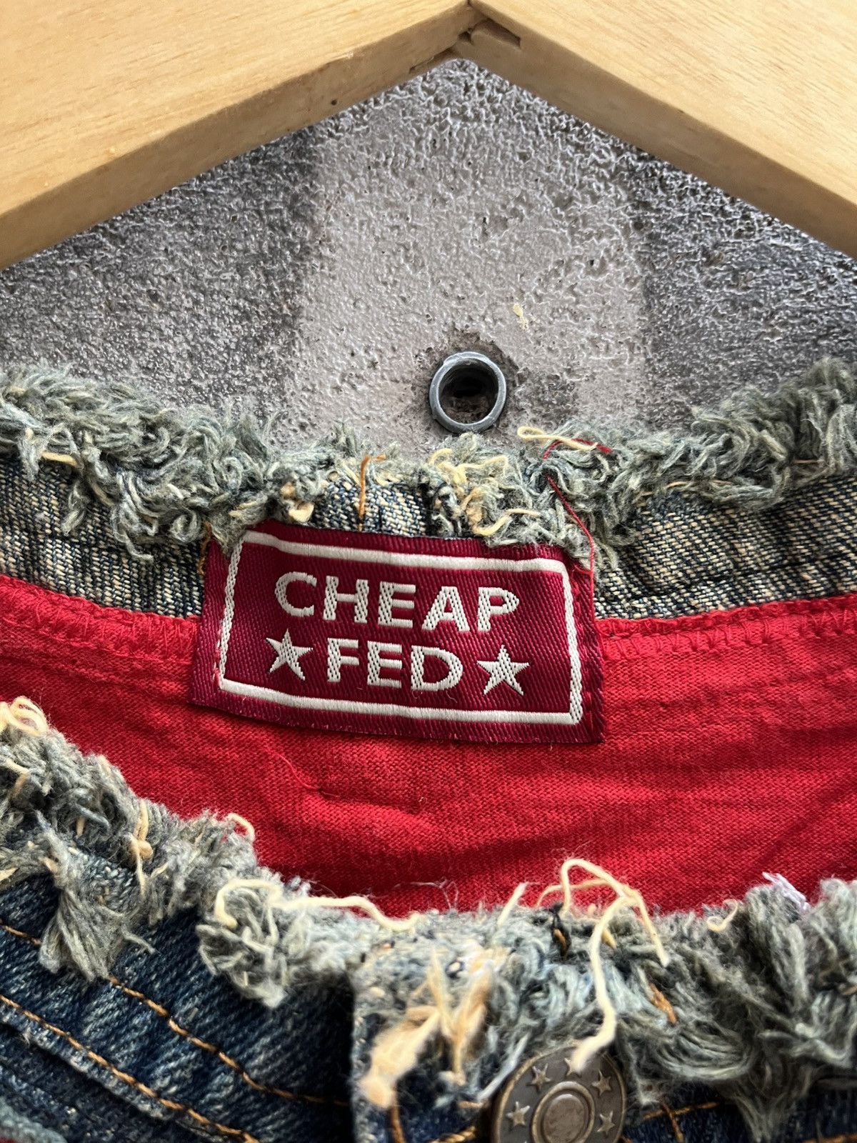 Handmade CHEAP★FED★ College Grunge Top – Japan Punk Y2K Size US XS / EU 42 / 0 - 12 Thumbnail