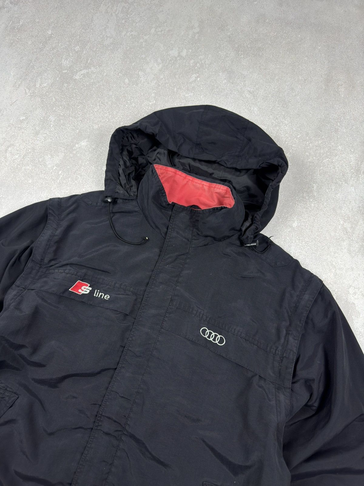 Audi Vintage Audi S-Line Racing Jacket Full Zip Vest 2 in 1 Size US L / EU 52-54 / 3 - 6 Thumbnail