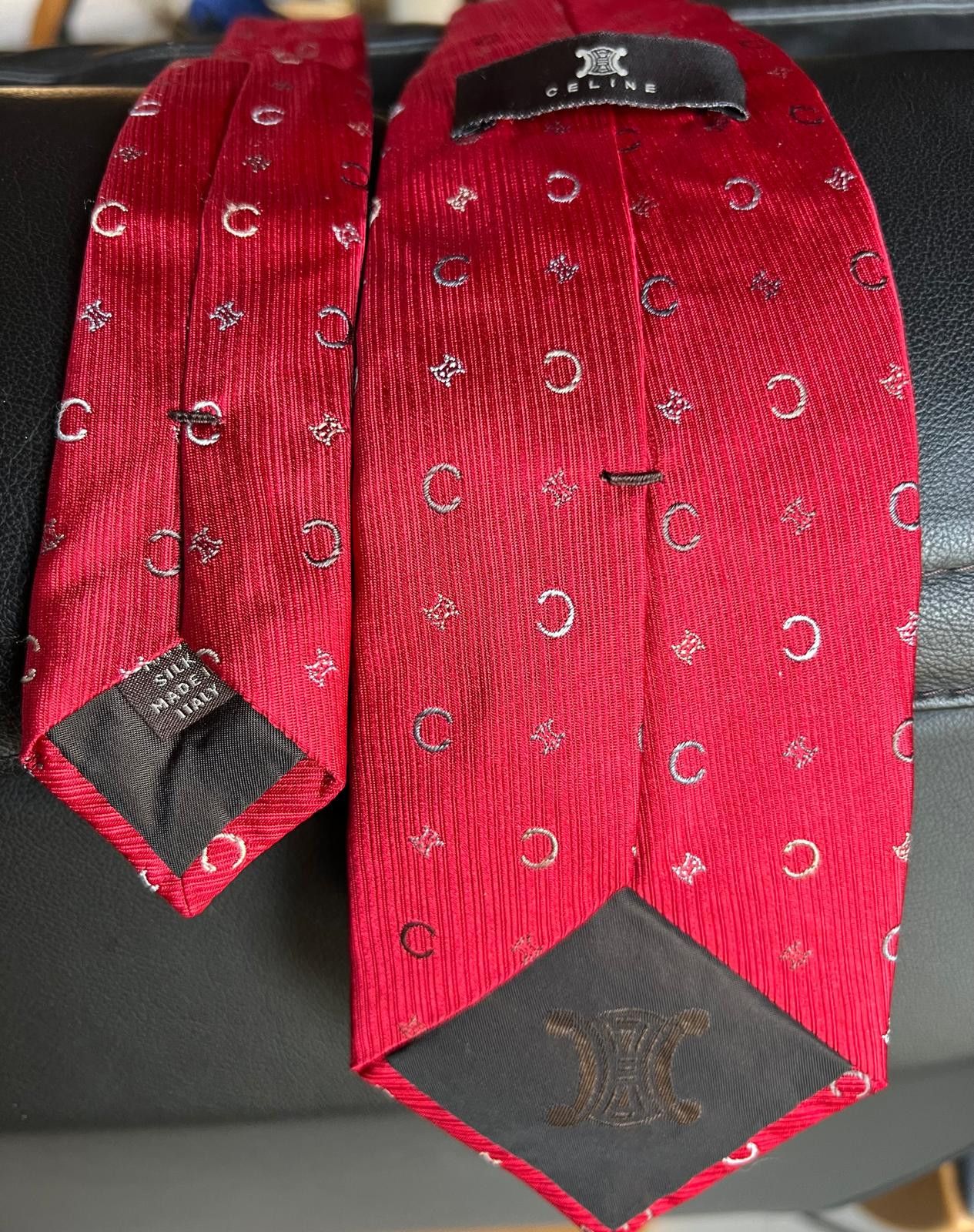 Celine Celine exclusive long silk tie Size ONE SIZE - 3 Thumbnail