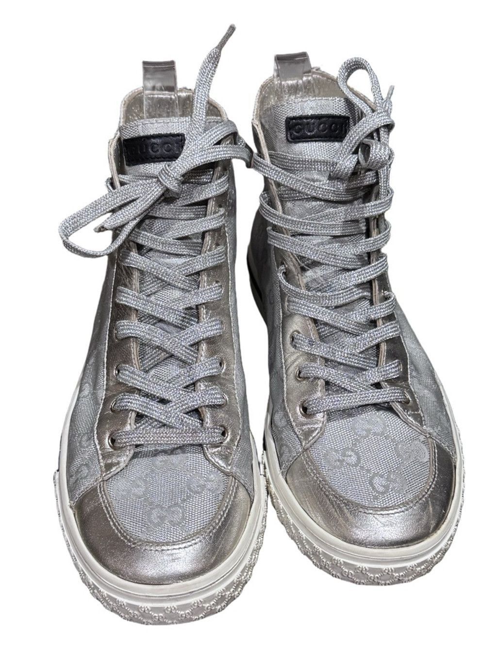Gucci Gucci GG Tennis 1977 High-Top Sneakers -in Box with COA Size US 7 / IT 37 - 9 Thumbnail