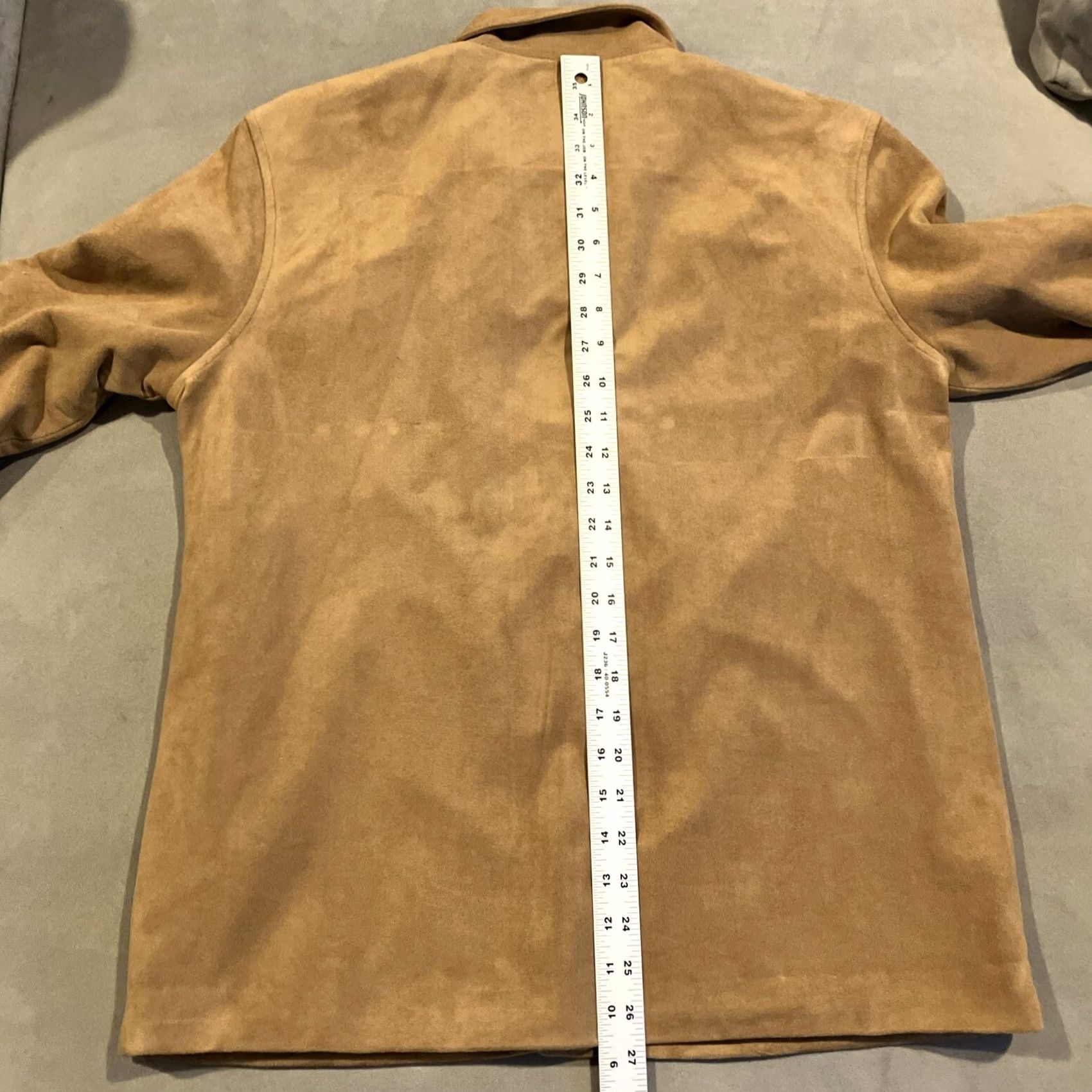 Melissa VINTAGE Mel & Lisa Jacket Beige Ultra Suede Long Sleeve Buttoned 8 Women Regular Fall Buttoned Long Sleeved Jacket Womens Size M / US 6-8 / IT 42-44 - 5 Thumbnail