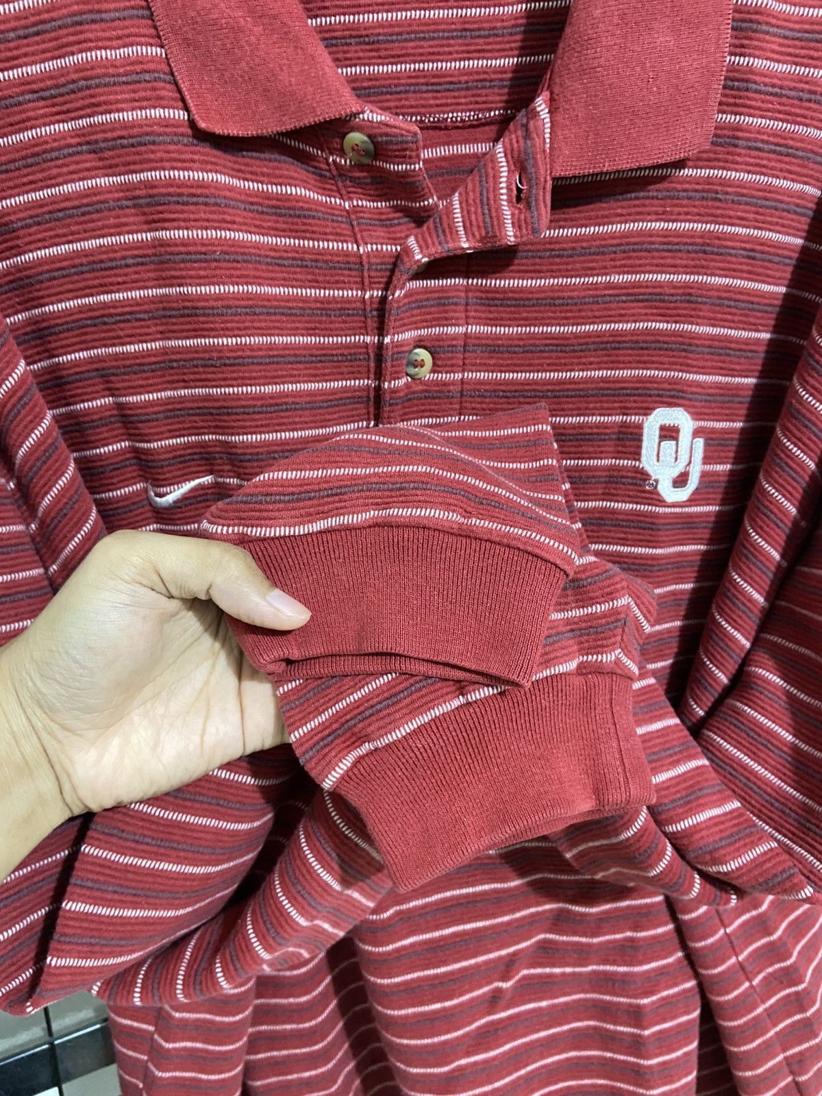 Nike NIKE Team Oklahoma Sooners polo vintage Size US XL / EU 56 / 4 - 5 Thumbnail