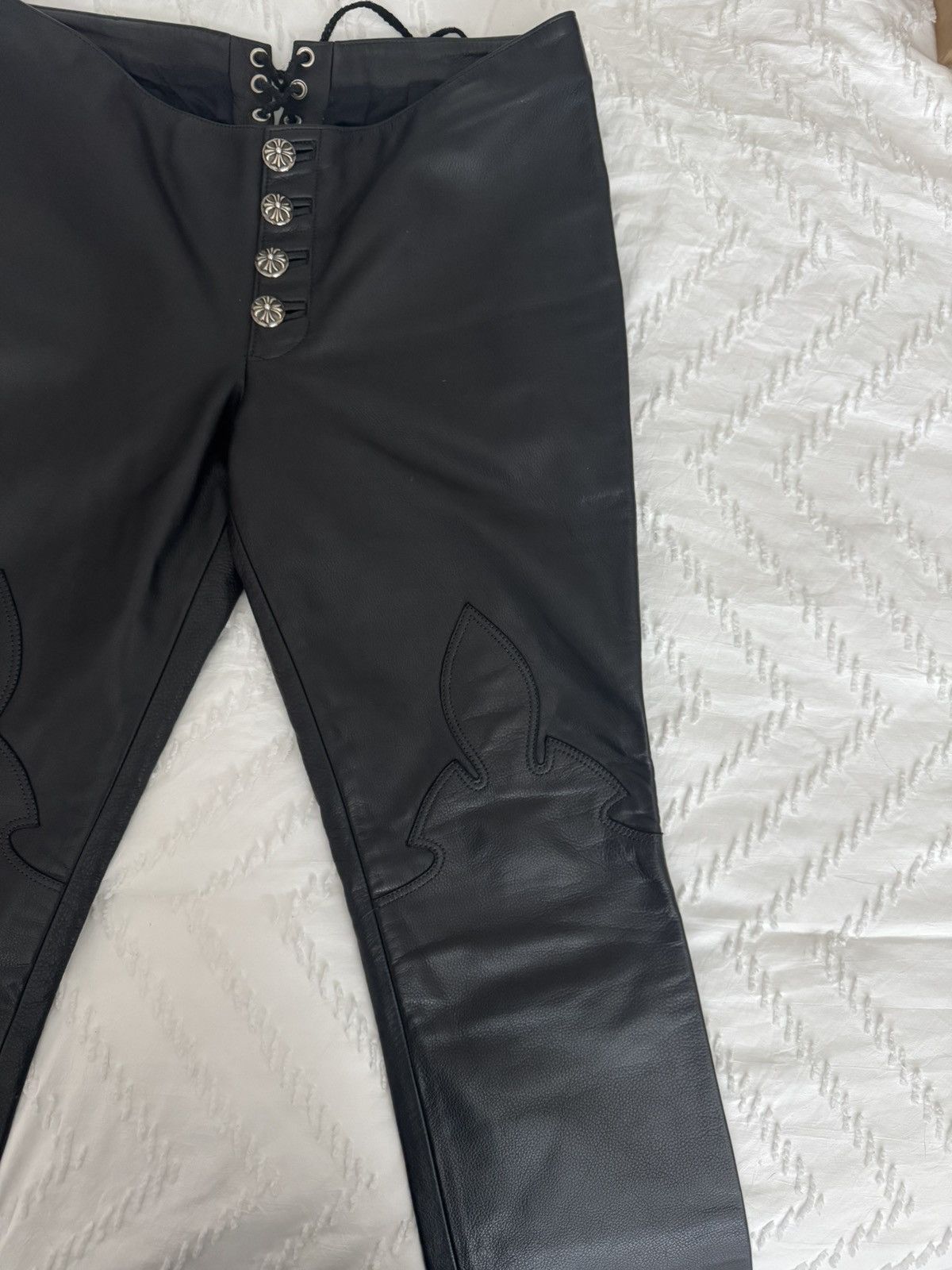 Chrome hearts leather pants