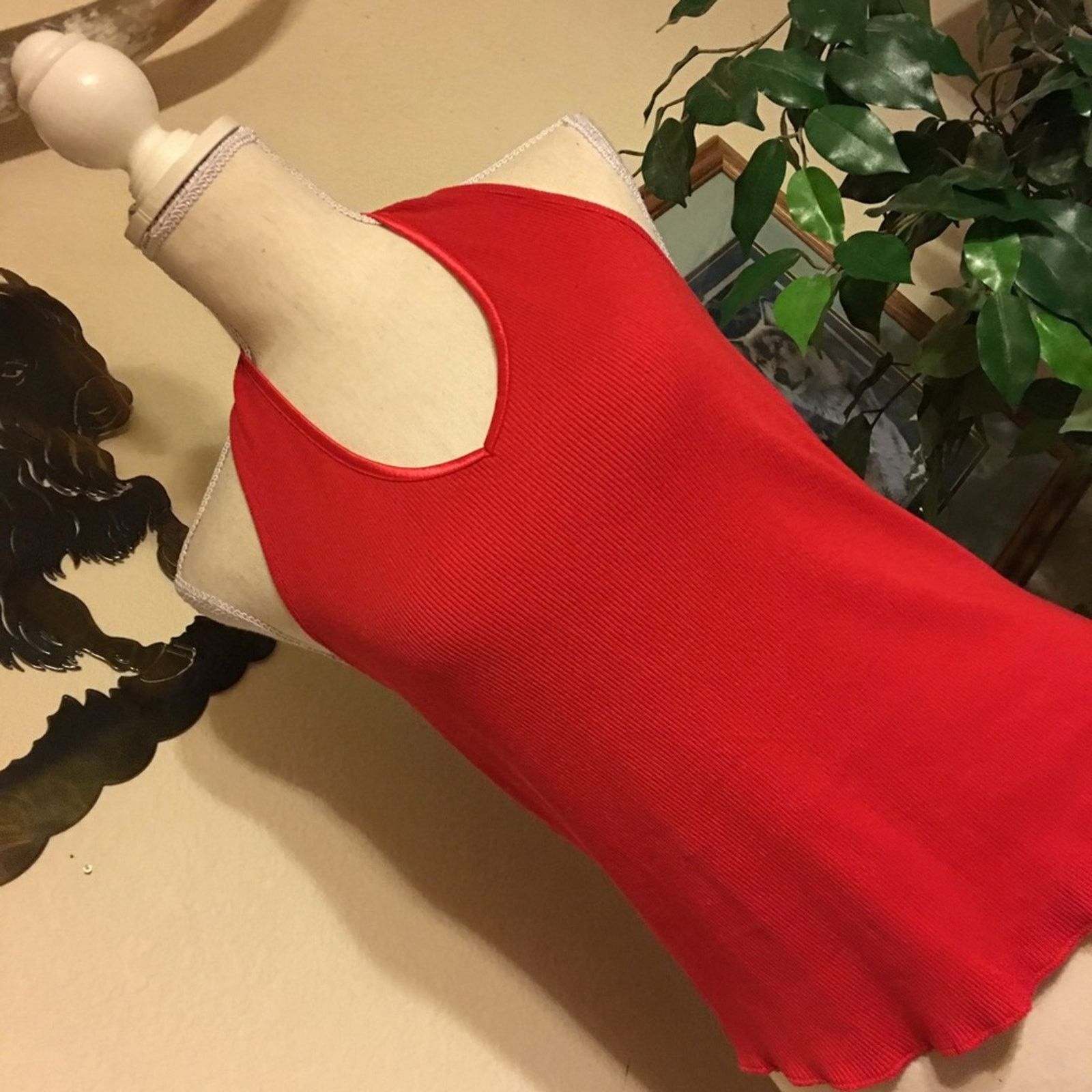 Other Spiegel classic red light rib knit halter top Size M / US 6-8 / IT 42-44 - 2 Thumbnail