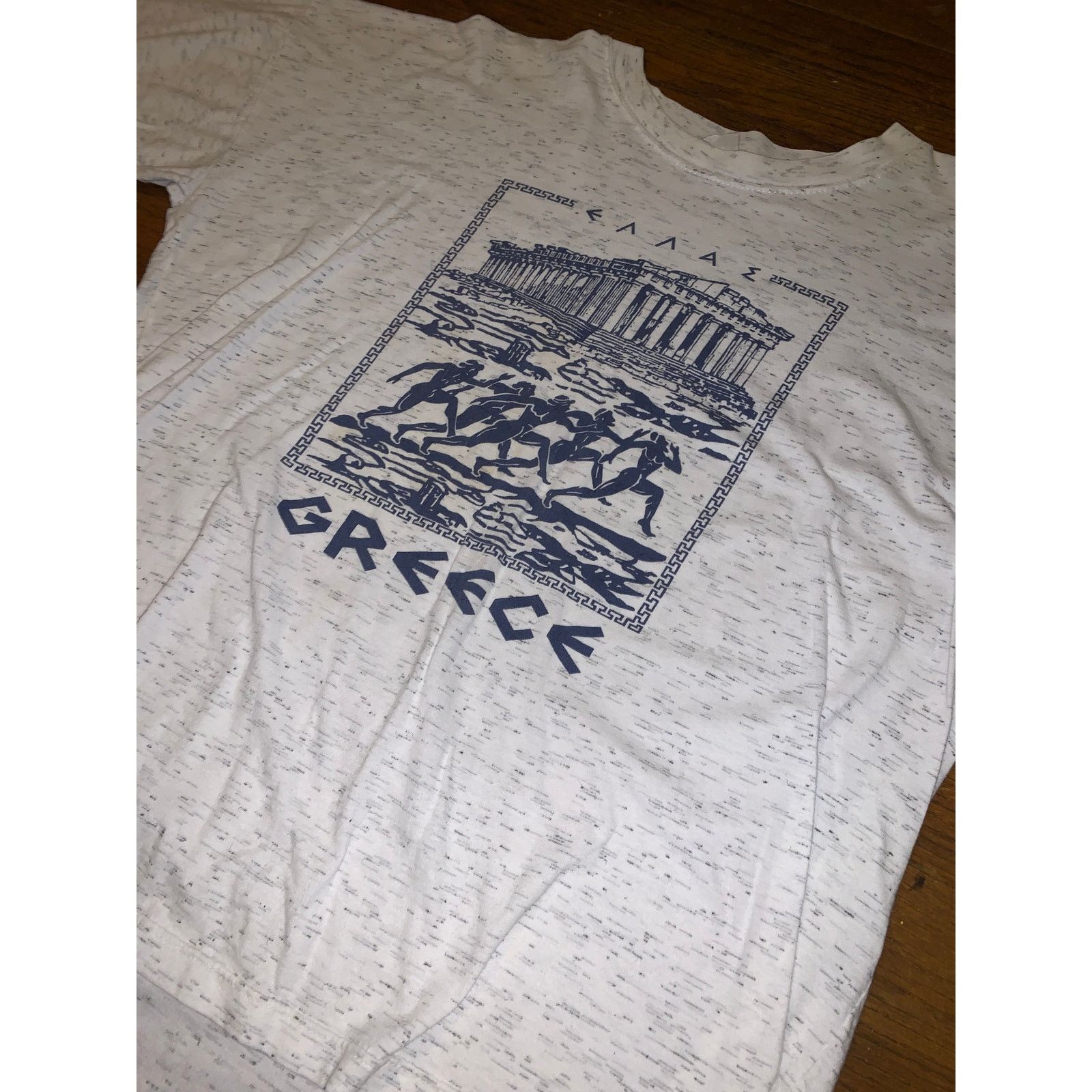 Vintage Vintage 90s Greece Parthenon Marathon Graphic T-Shirt Gray L Size US L / EU 52-54 / 3 - 4 Thumbnail