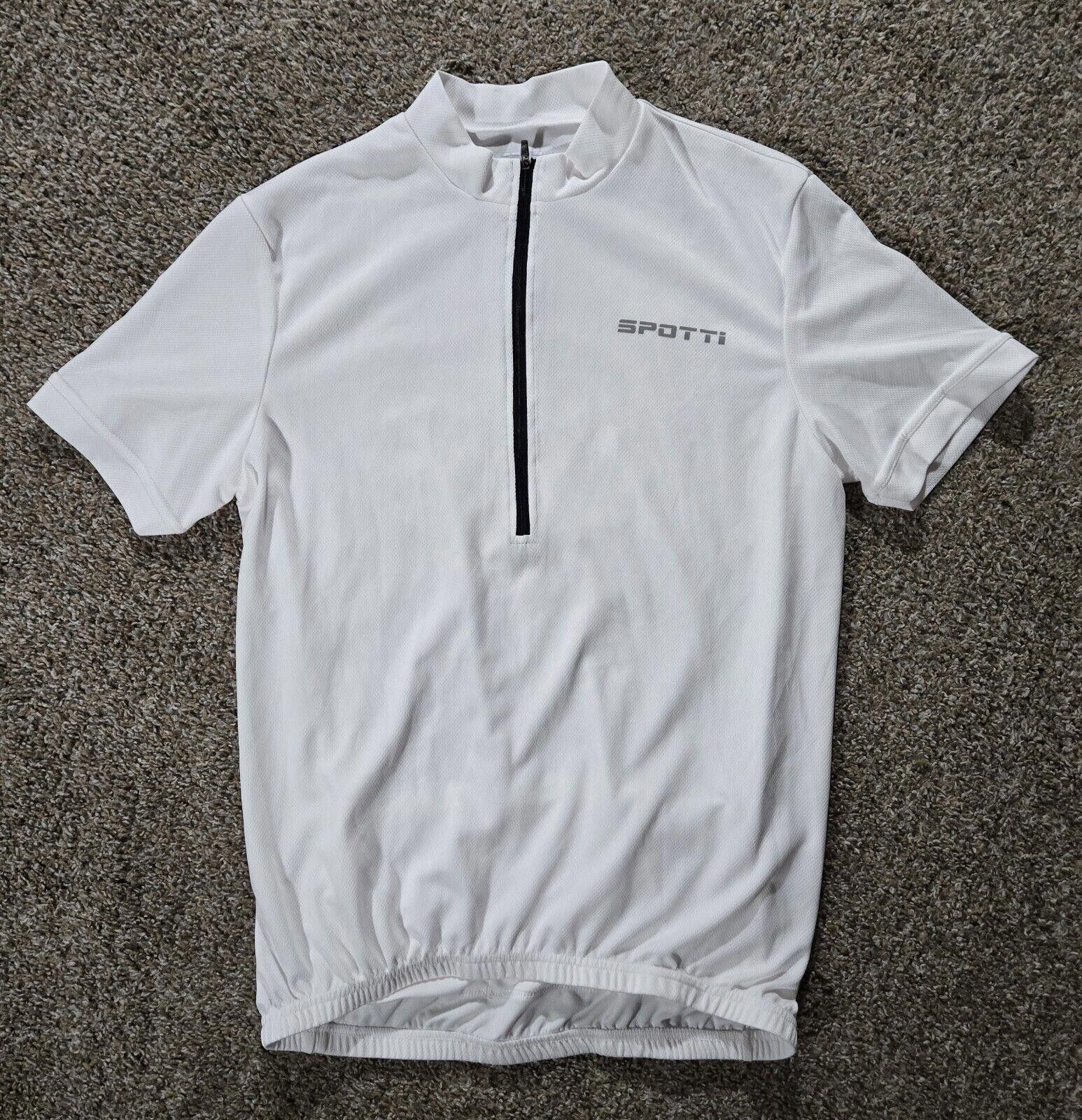 Designer White Spotti Bicycle Jersey With Back Pockets Size 2XL Size ONE SIZE - 1 Thumbnail