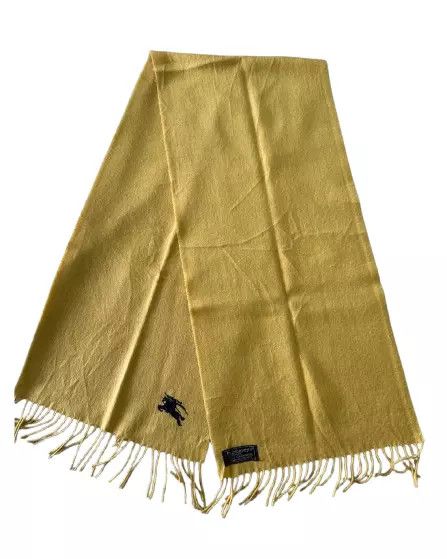 Burberry Burberrys Vintage Scarf Tan 100% Cashmere Unisex Scarf Size ONE SIZE - 1 Thumbnail