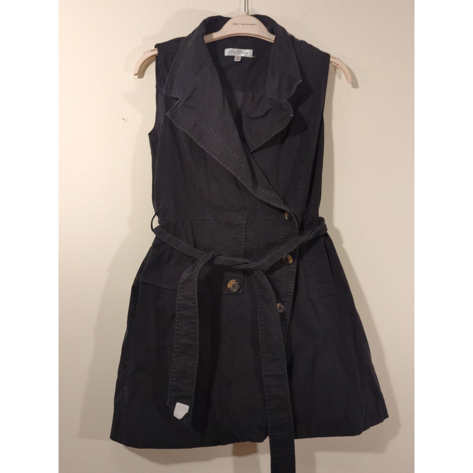 Other RTR Toccin x RTR Sz 12 Black Trench Blazer Wrap Mini Dress Size XL / US 12-14 / IT 48-50 - 3 Thumbnail