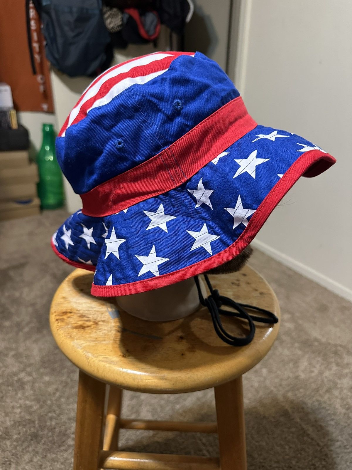 Nike × Vintage Vintage 4th of July “red, white & blue” bucket hat 90s Size ONE SIZE - 3 Thumbnail