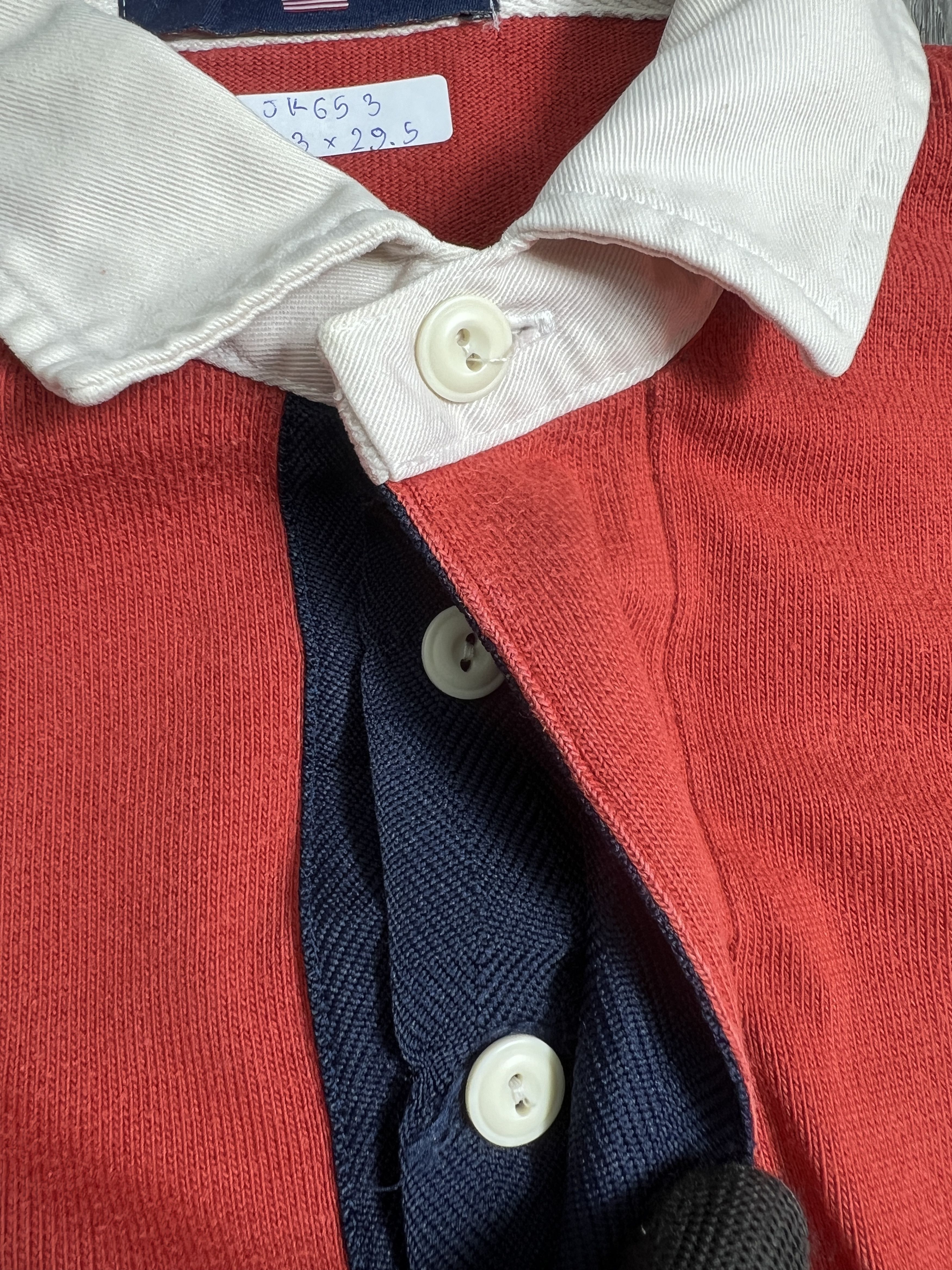 Polo Ralph Lauren Vintage Polo Sport P-67 L/S Rugby Polo Shirt (M) JK653 Size US M / EU 48-50 / 2 - 5 Thumbnail