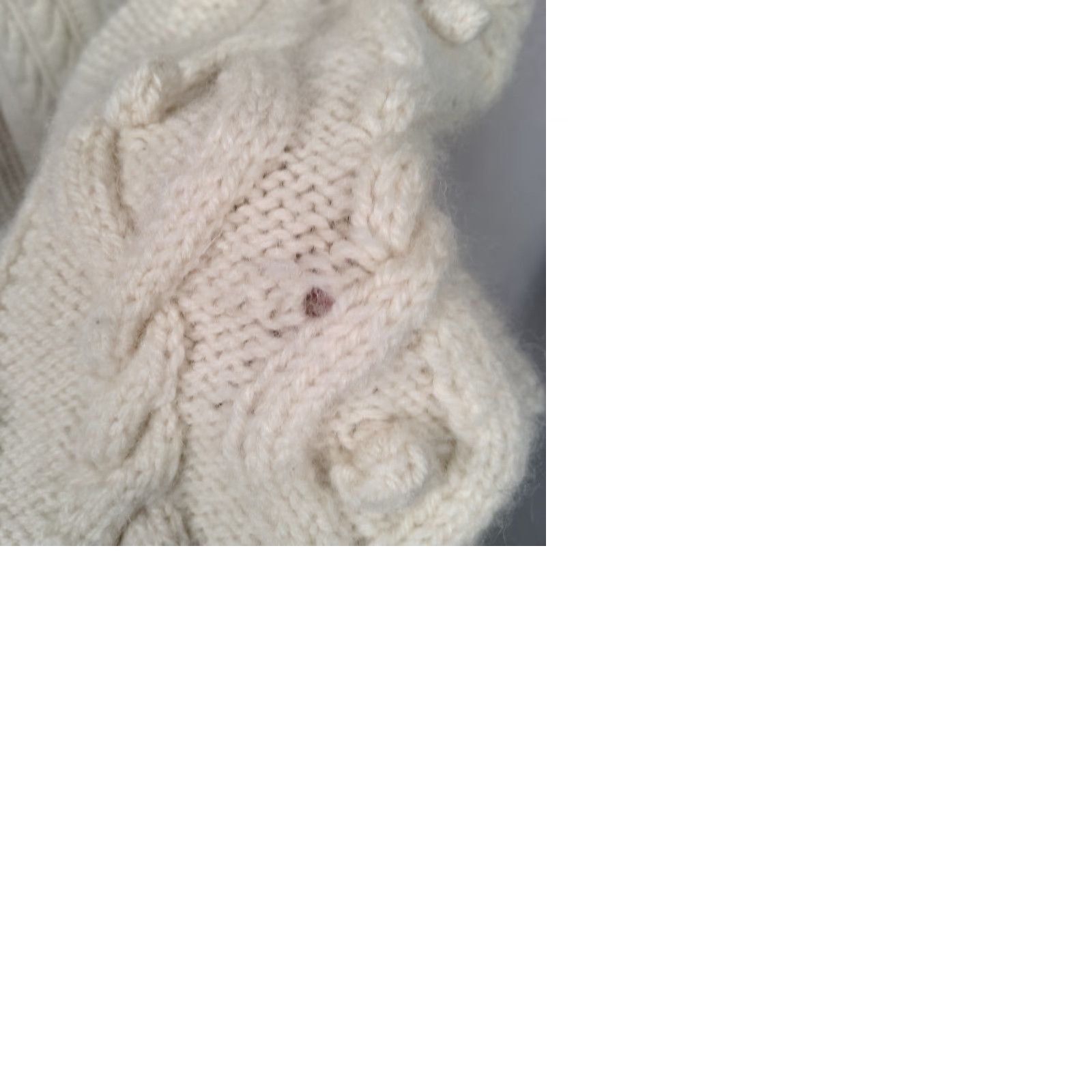 Vintage VINTAGE Aran Handknit Fisherman Sweater Men XL Natural Ivory Cable Chunky Knit Pullover Size US XL / EU 56 / 4 - 11 Thumbnail