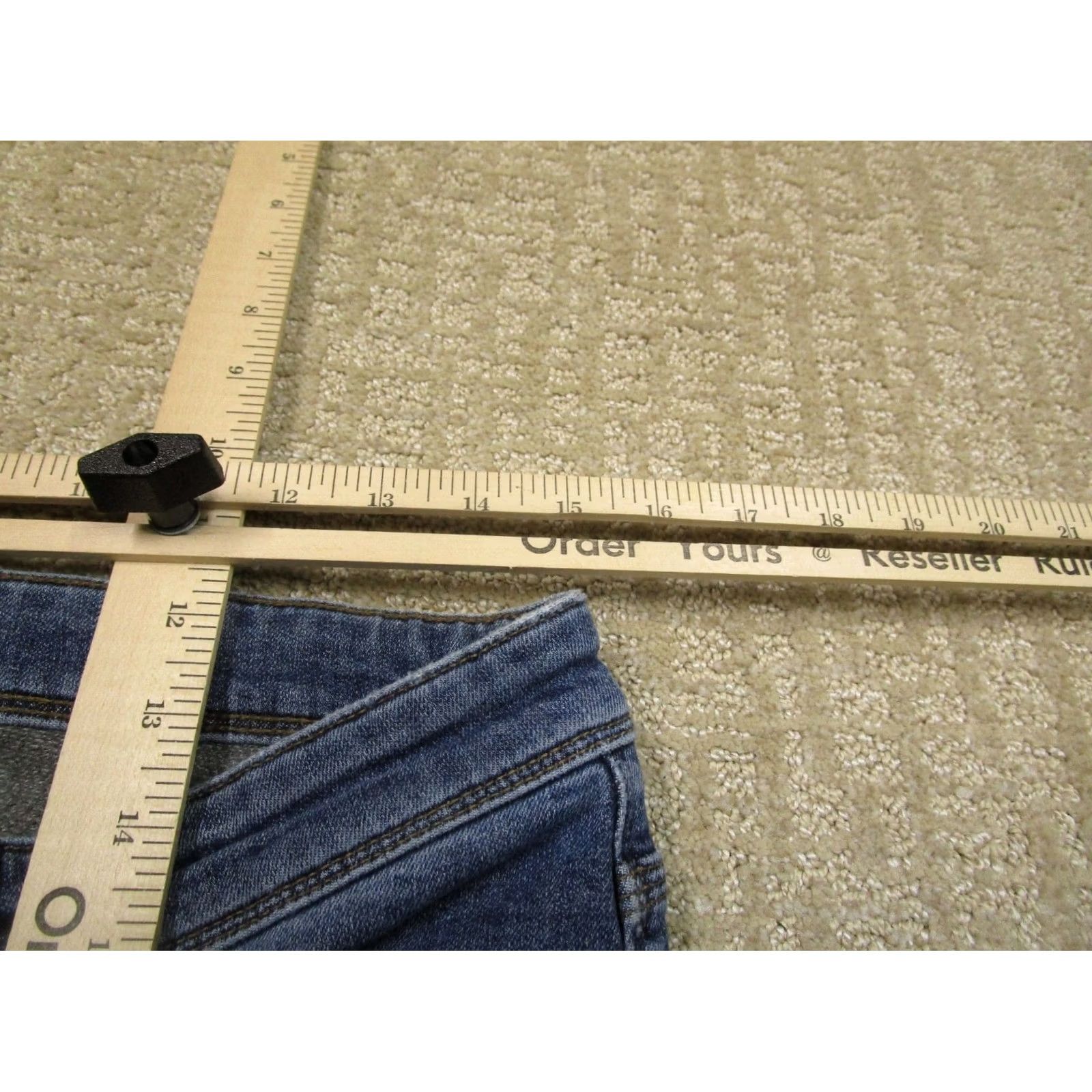 Denime DU/ER Jeans Men 32x30 Dark Wash Blue Slim Straight Jeans Denim 5-Pocket Logo Size US 32 / EU 48 - 5 Thumbnail