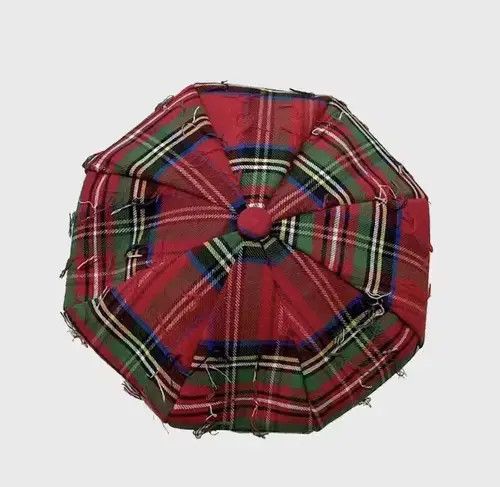 Other Tartan plaid distressed beret hat Size ONE SIZE - 2 Thumbnail