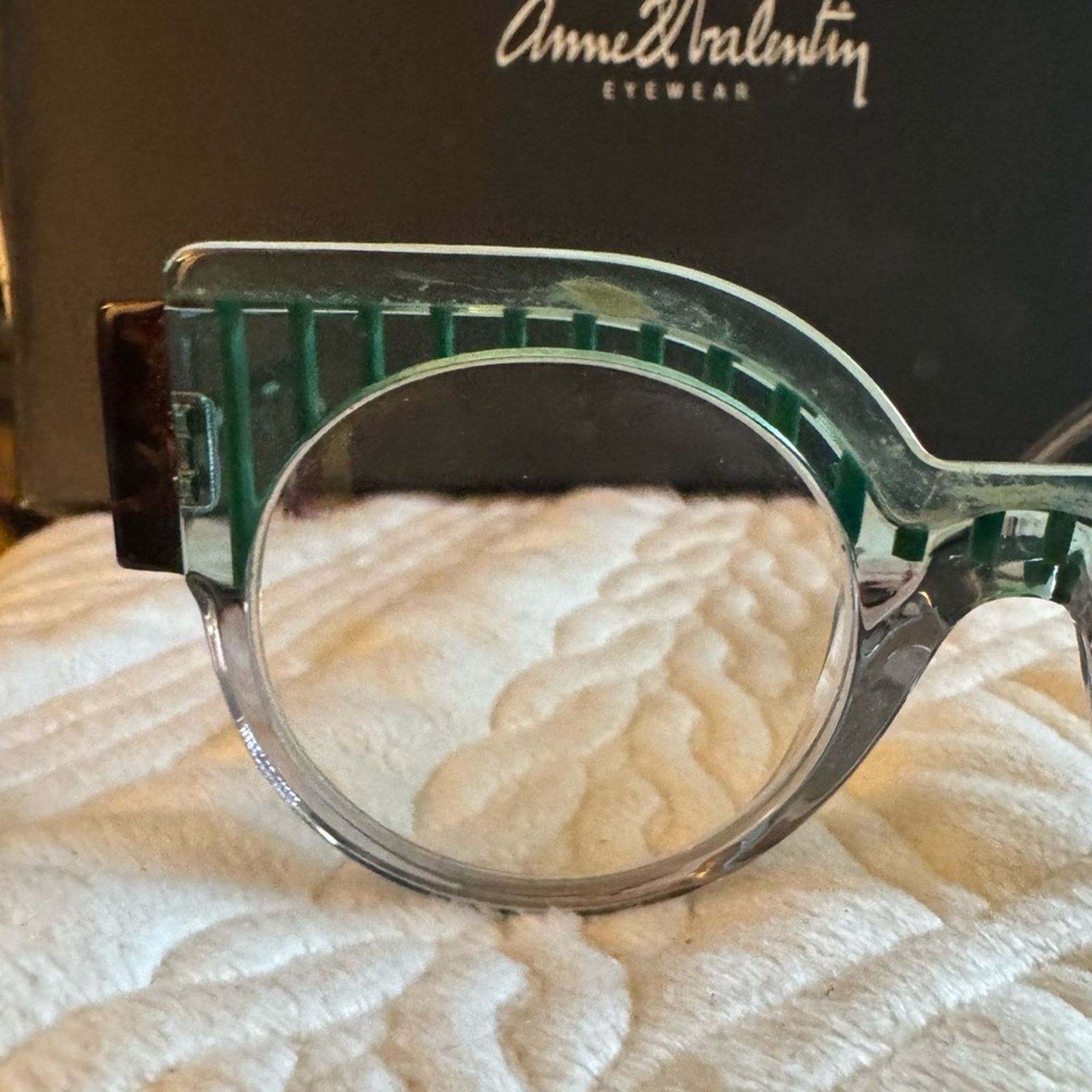Anne & Valentin Anne & Valentin Green / Black and clear striped handmade Size ONE SIZE - 4 Thumbnail
