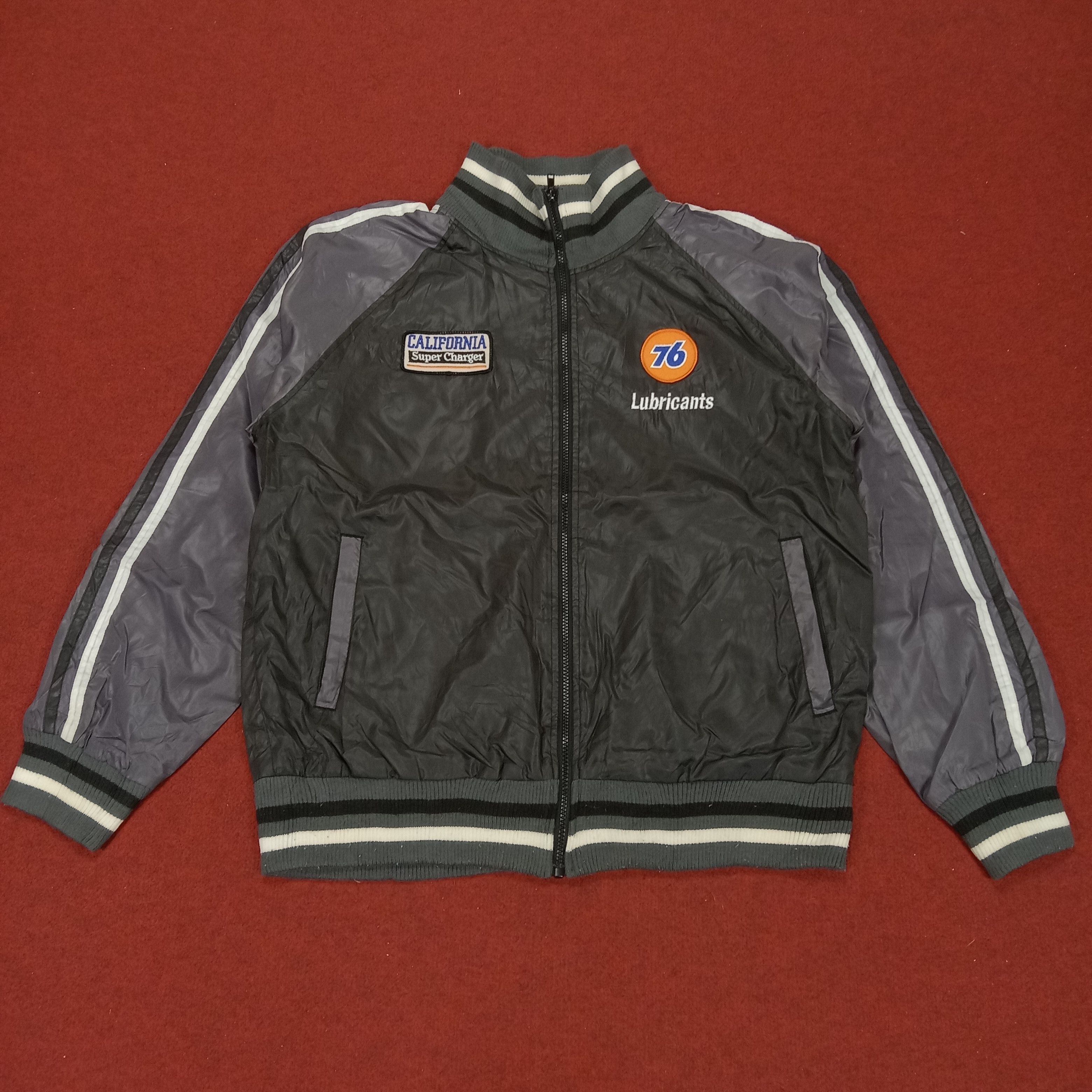 Vintage 76 Lubricants Motorcycle Biker Style Sweater Jacket Size US L / EU 52-54 / 3 - 1 Thumbnail