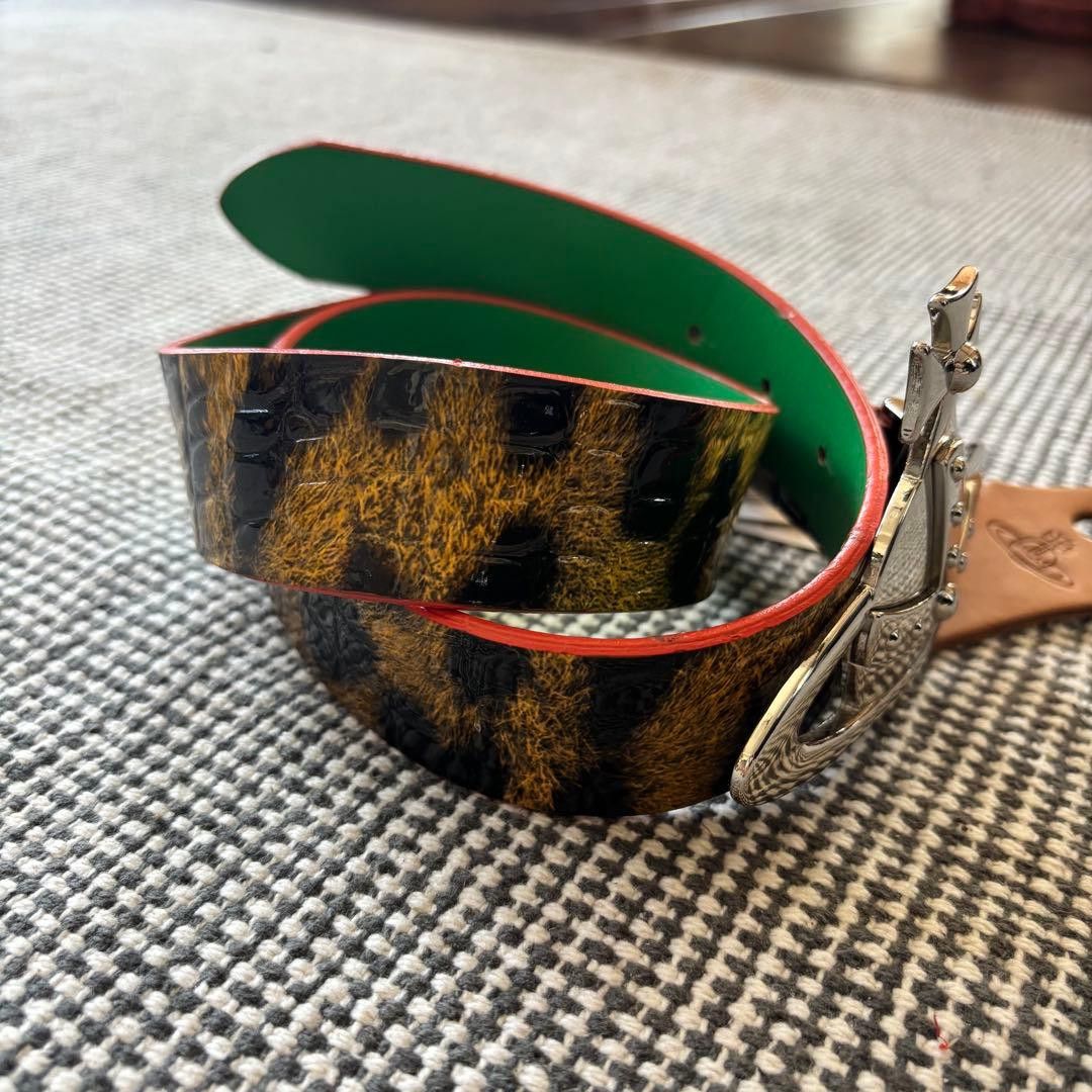 Vivienne Westwood Vivienne Westwood Orb Buckle Leather Belt Multicolor Size ONE SIZE - 3 Thumbnail