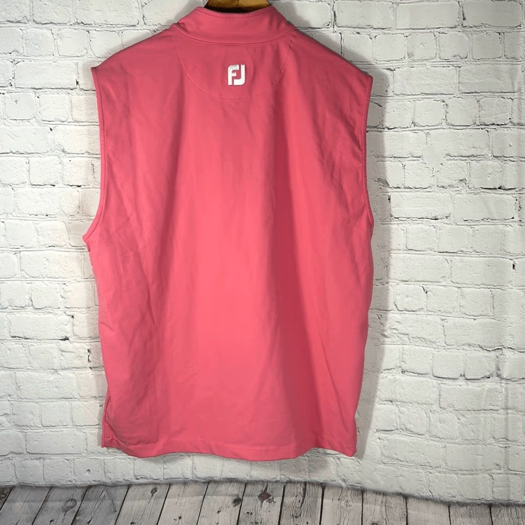 Footjoy FootJoy Womens Sleeveless Pink Golf Full Zip Shirt M Medium Jacket Windbreaker Size M / US 6-8 / IT 42-44 - 4 Thumbnail